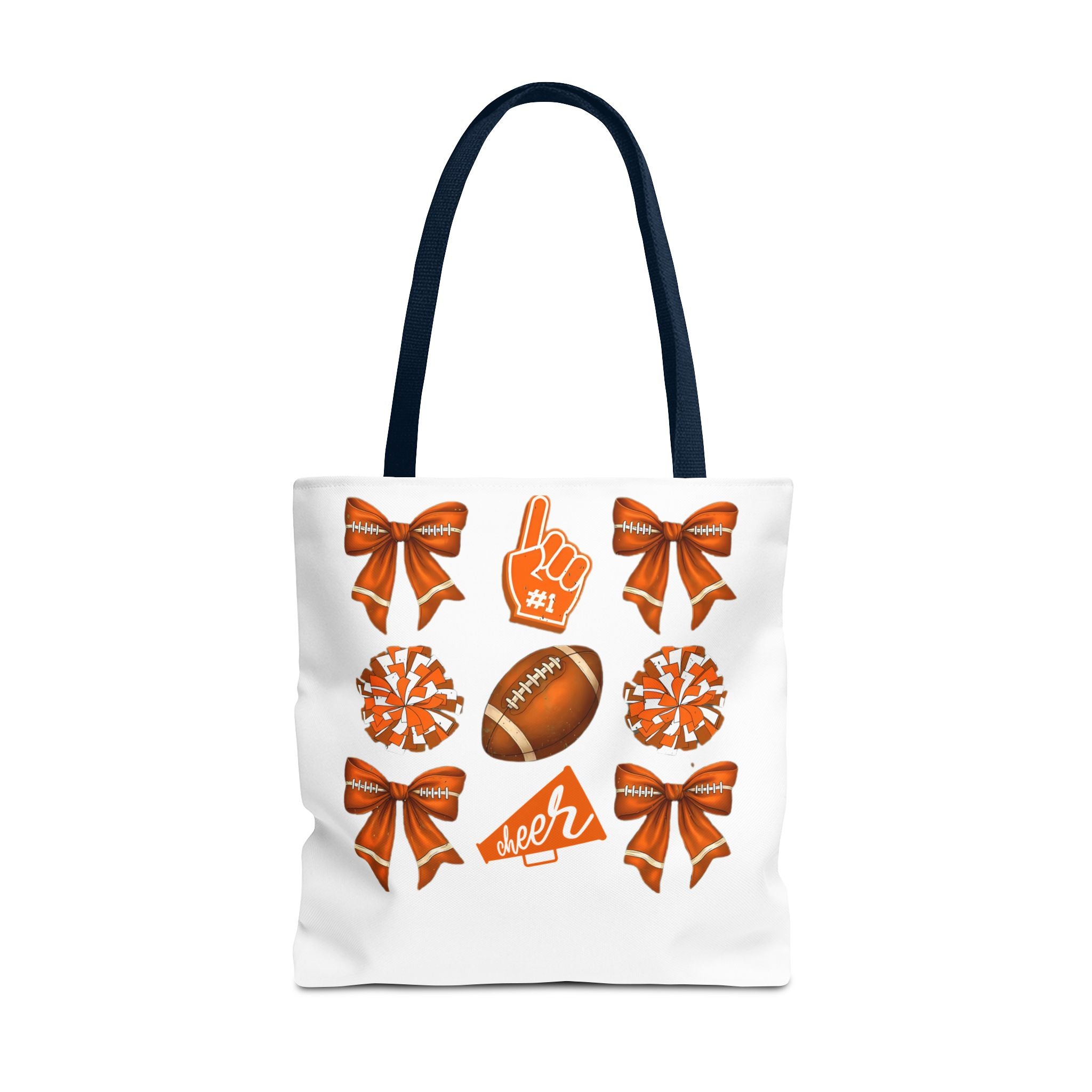 Orange Themed Game Day Tote Bag - College Commitment & Graduation Gift - School Pride Design
