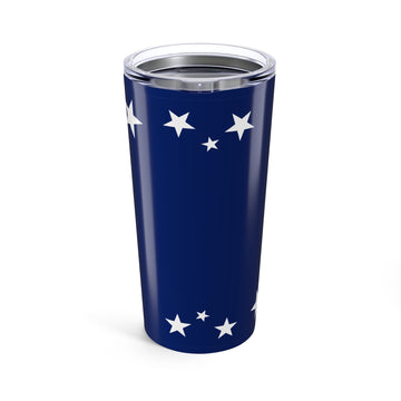 Customizable Navy Blue Star  Tumbler 20oz