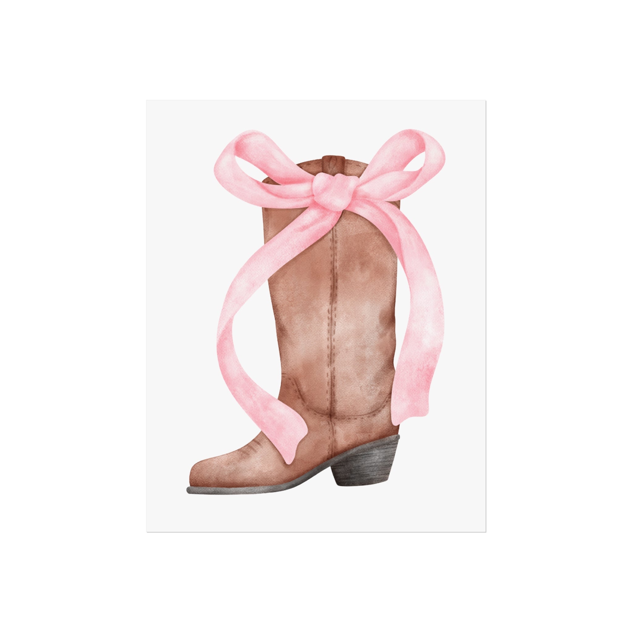 Cowgirl Coquette Bow Poster