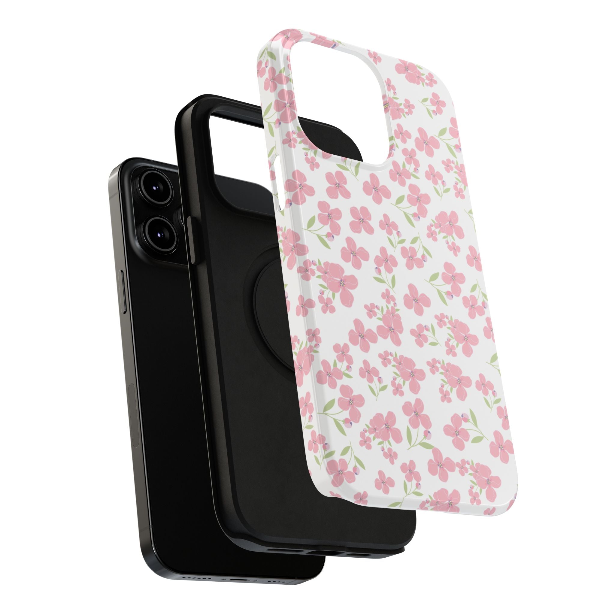 Customizable: Floral Impact-Resistant Phone Case