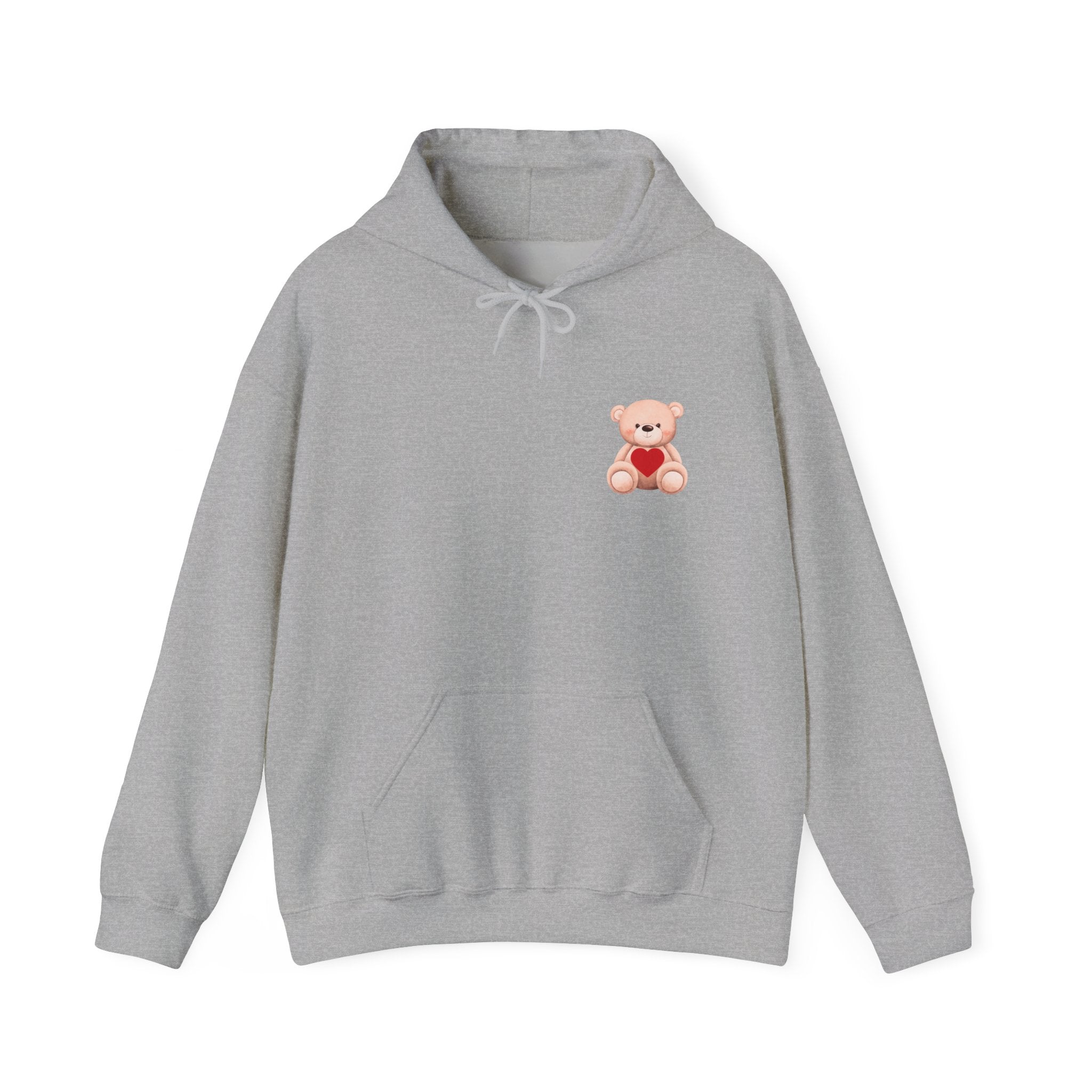 Customizable: Bear Heart Hoodie - Personalizable School Spirit Apparel