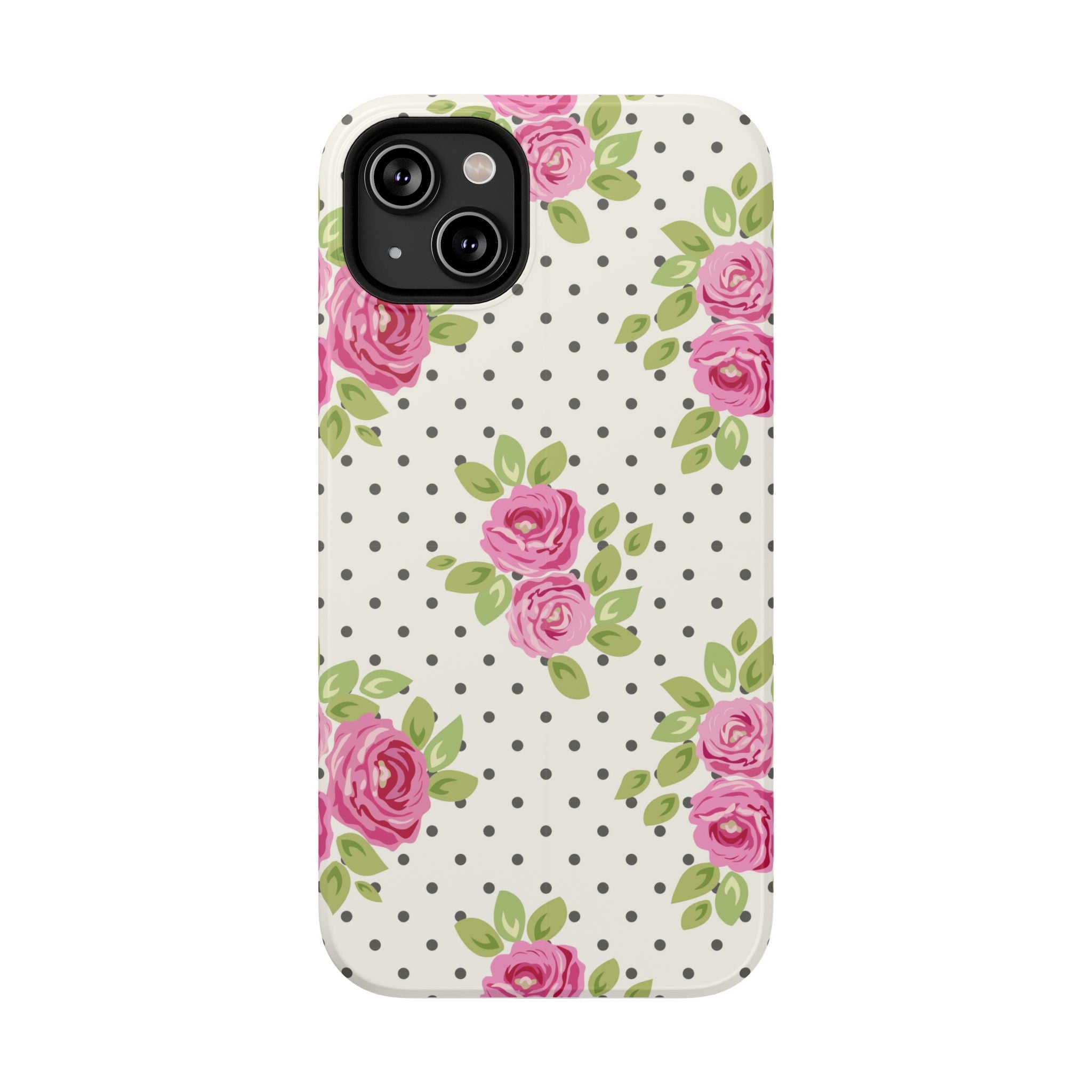 Customizable: Floral Polka Dot Phone Case