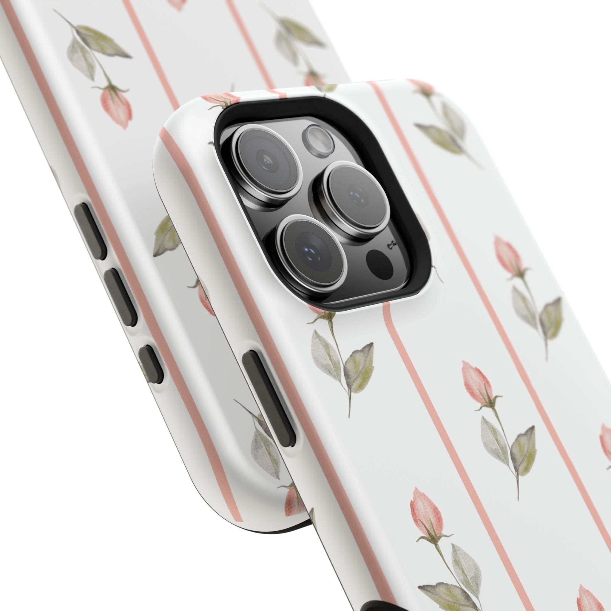Customizable: Floral Impact-Resistant Phone Case, Chic Phone Cover