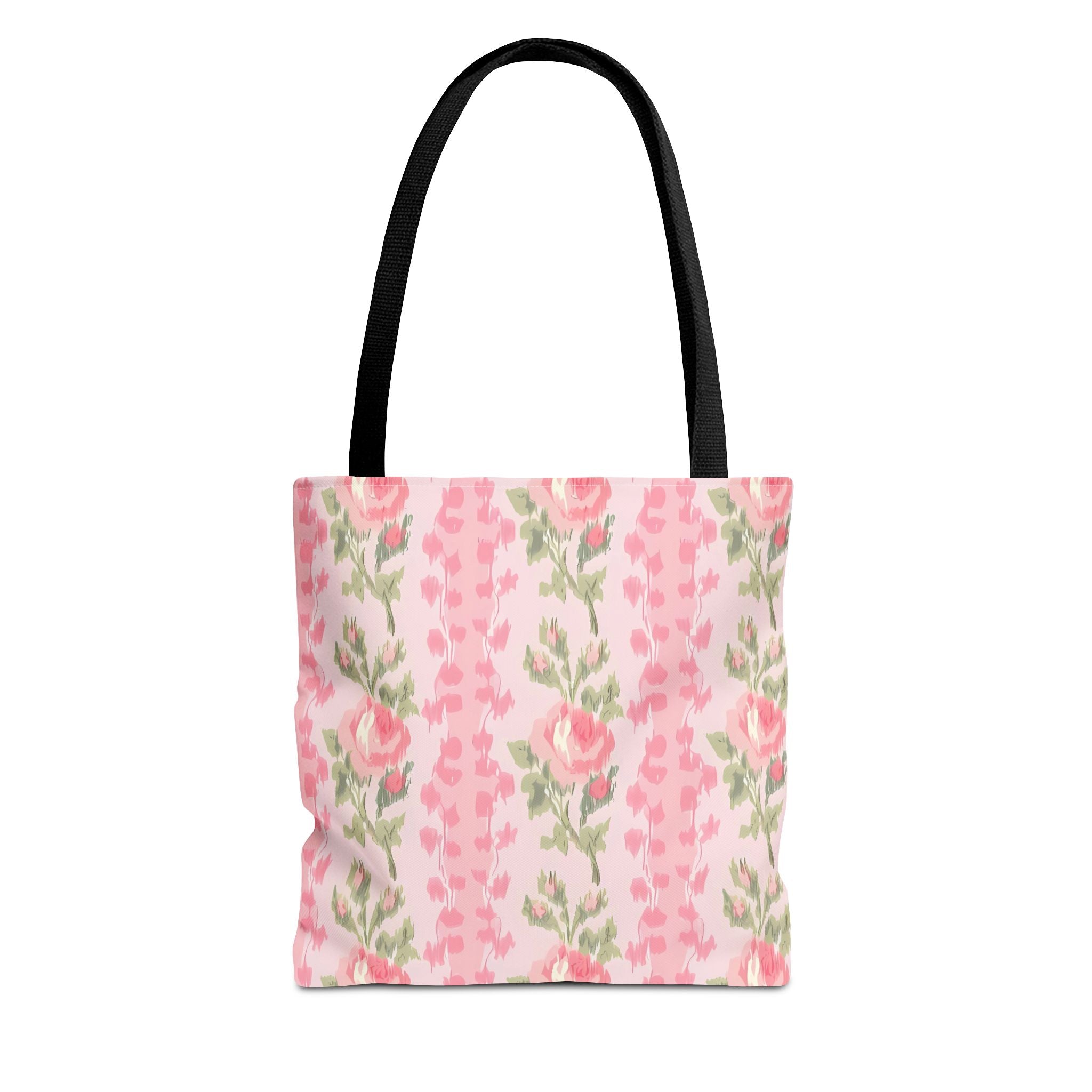 Customizable Elegant Pink Floral Tote