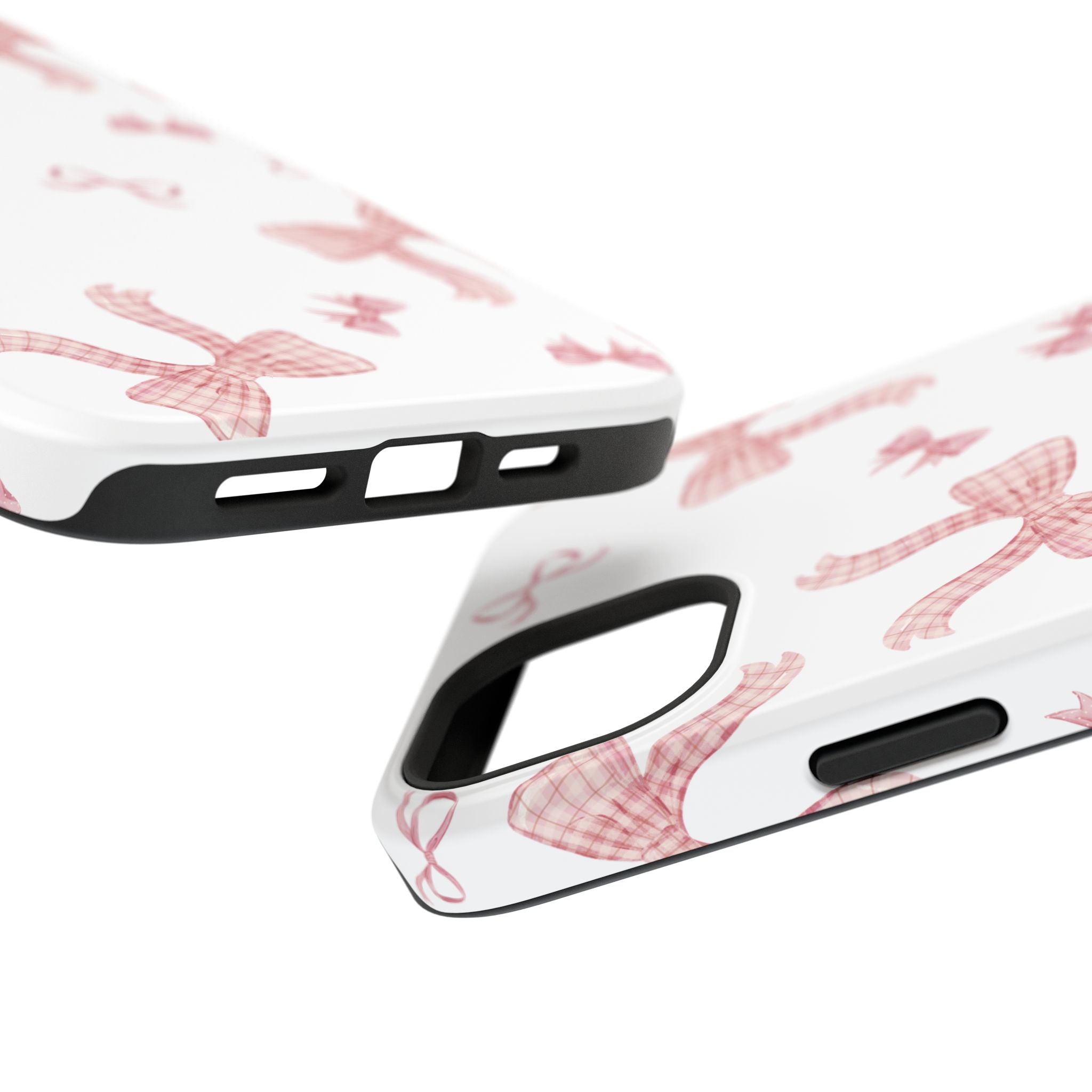 Customizable: Gingham Chic Bow Pattern Phone Case