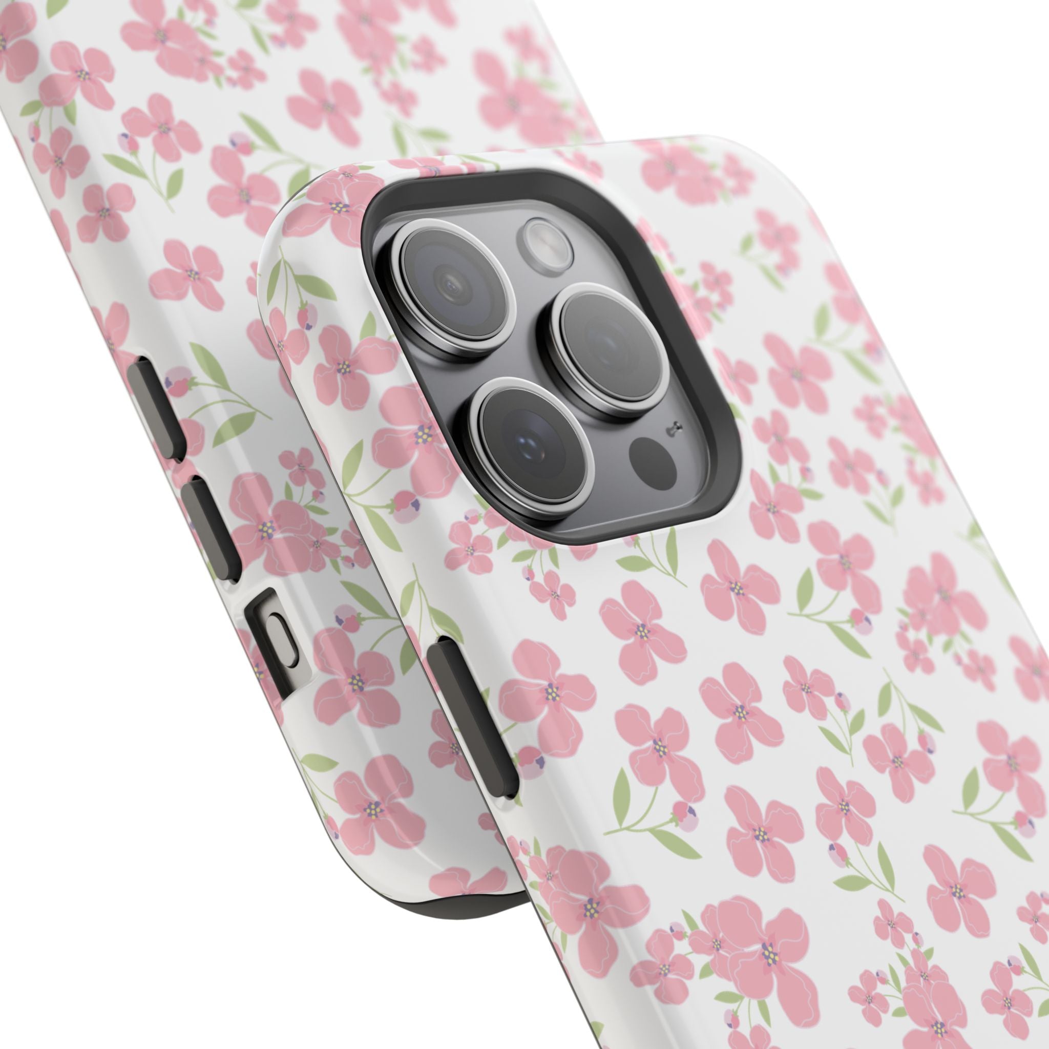 Customizable: Floral Impact-Resistant Phone Case