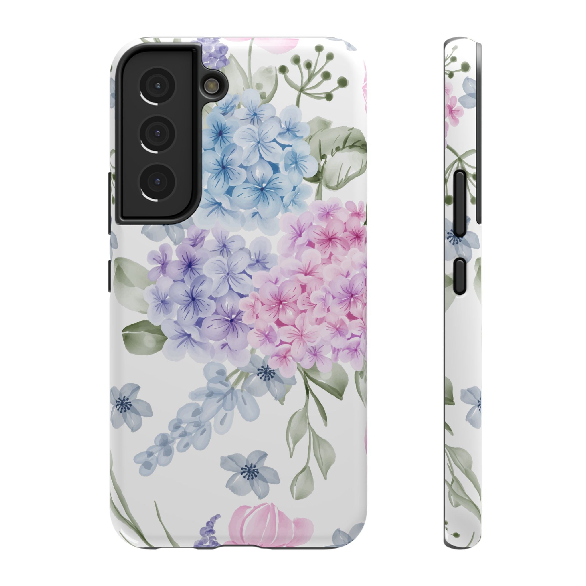 Customizable: Floral Hydrangea Impact-Resistant Phone Case