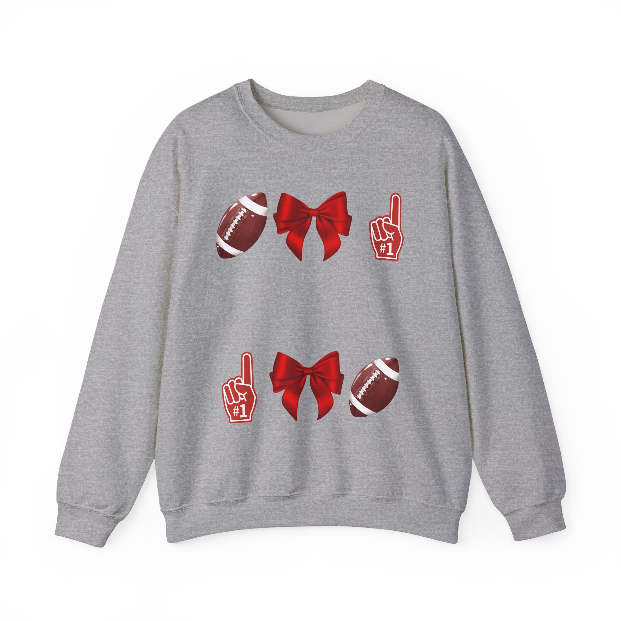 Customizable Red-Themed Game Day Sweatshirt