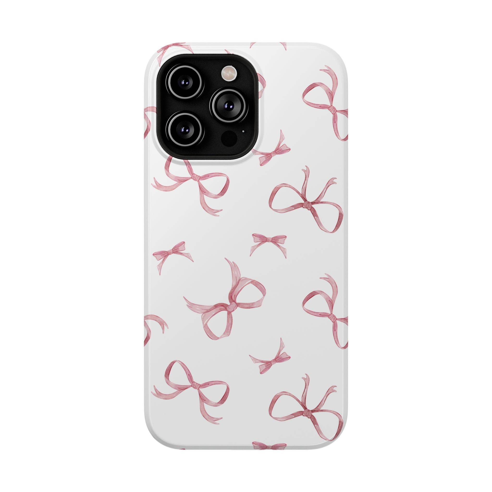 Customizable: Coquette Bow Stylish Impact-Resistant Phone Case