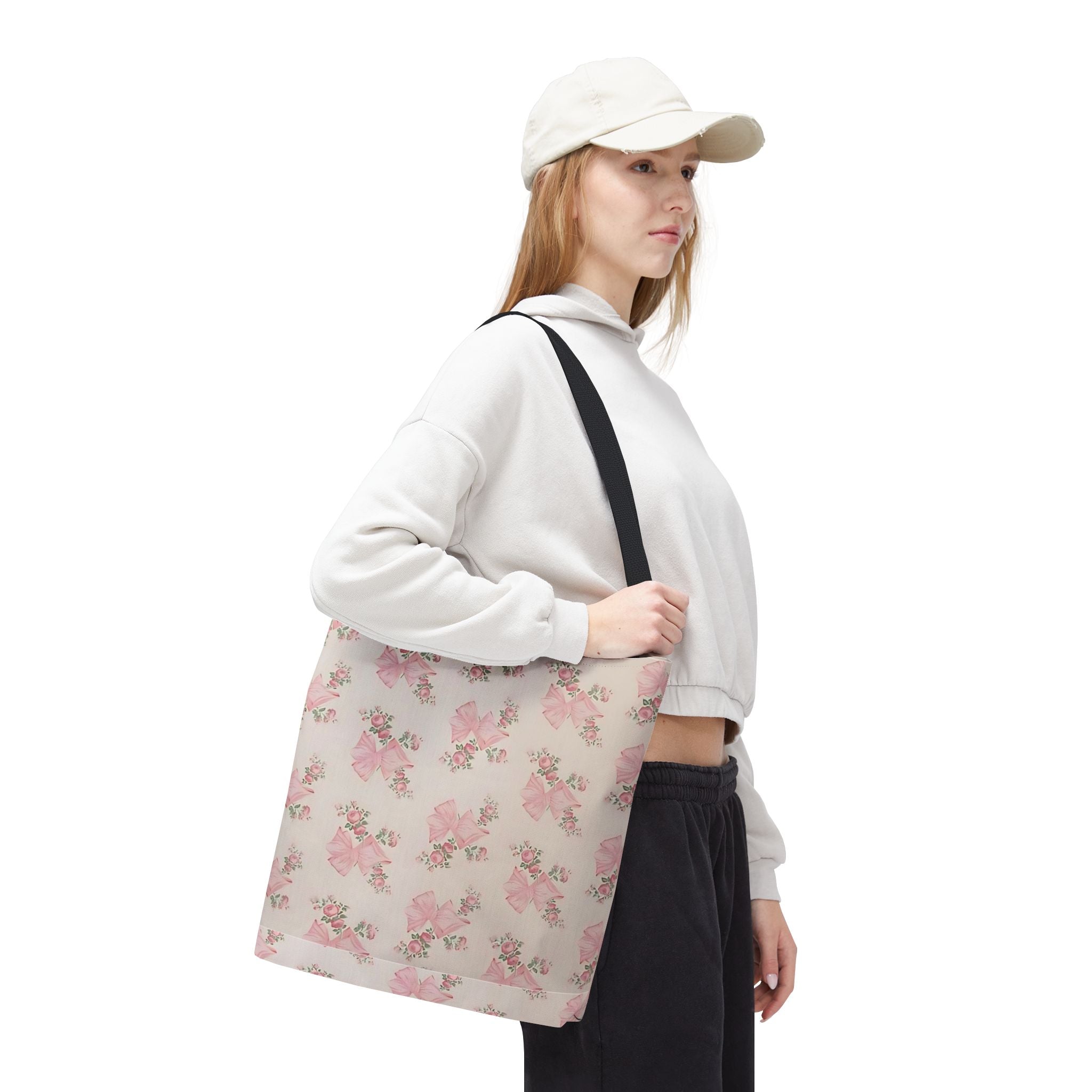 Customizable Tote Bag - Floral Whimsical Girly Aesthetic Design