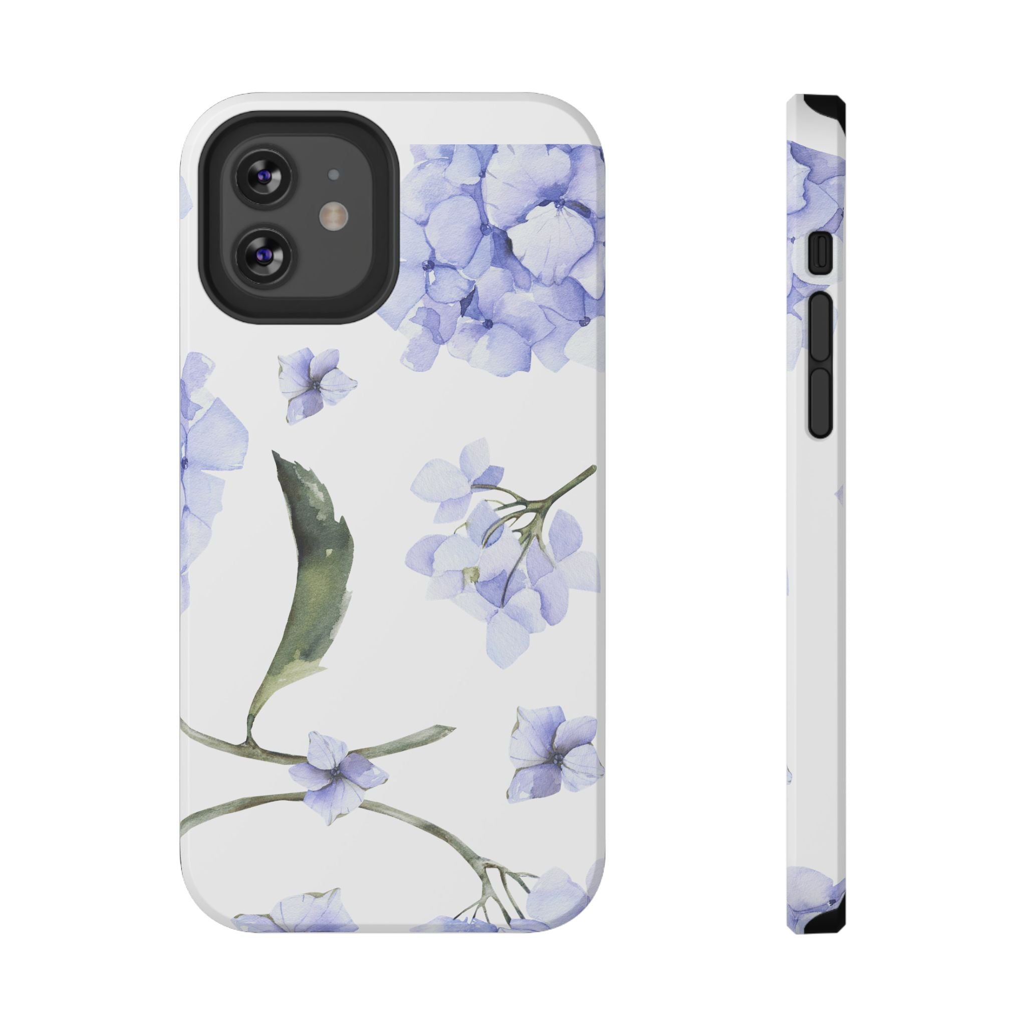 Customizable: Floral Purple Hydrangea Impact-Resistant Phone Case