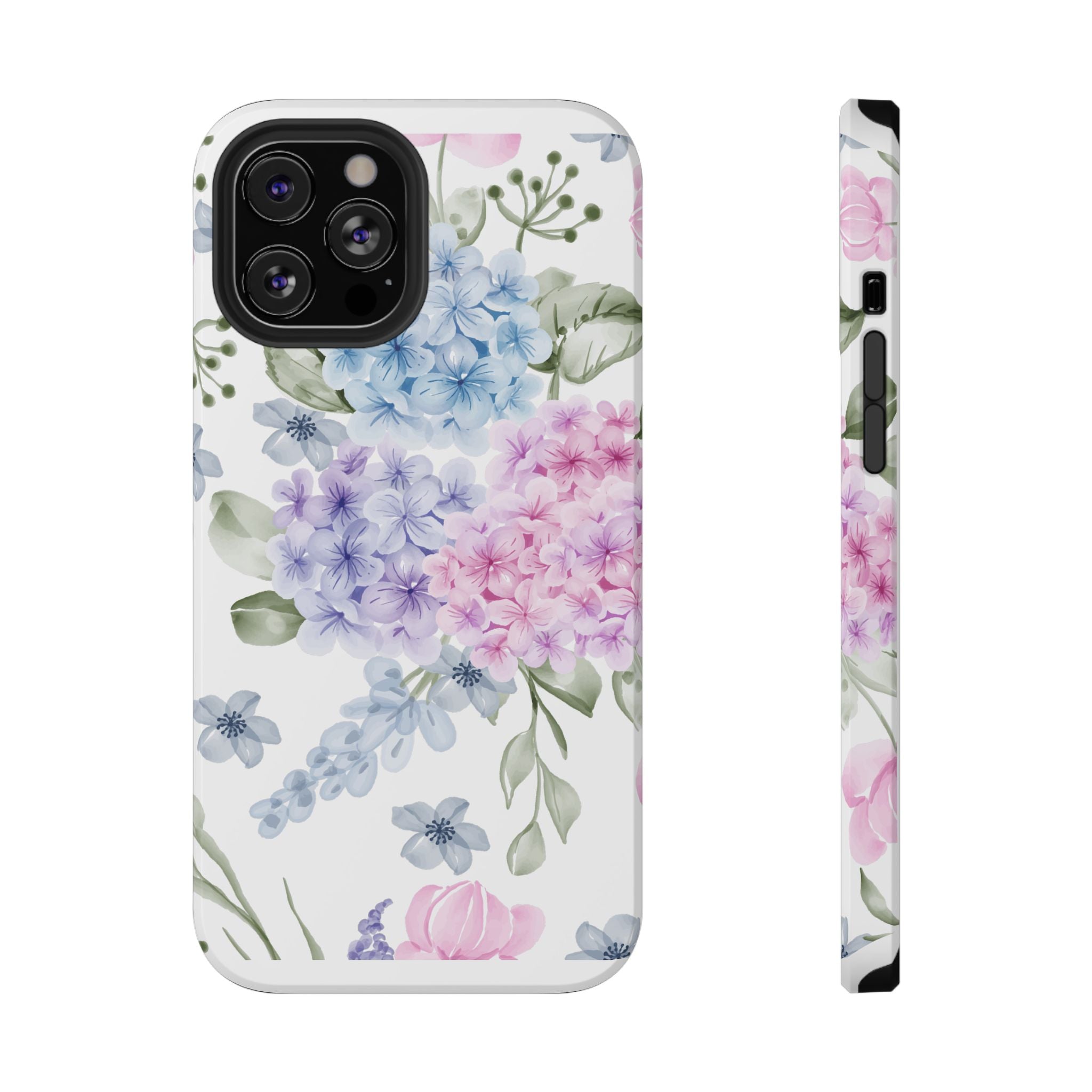 Customizable: Floral Hydrangea Impact-Resistant Phone Case