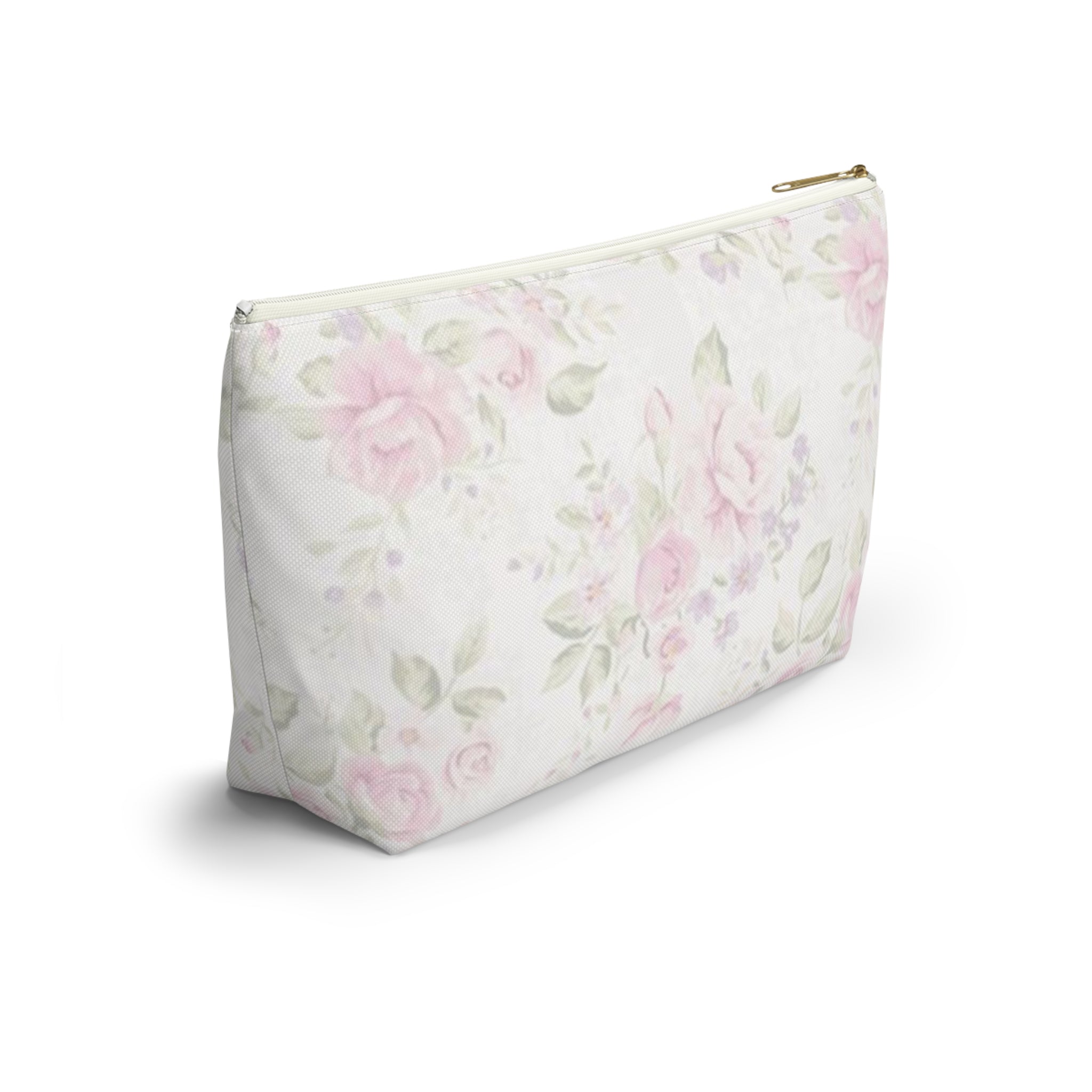 Floral Accessory Pouch, Makeup Bag, Travel Organizer, Gift for Her, Cosmetic Case, Floral Print Pouch