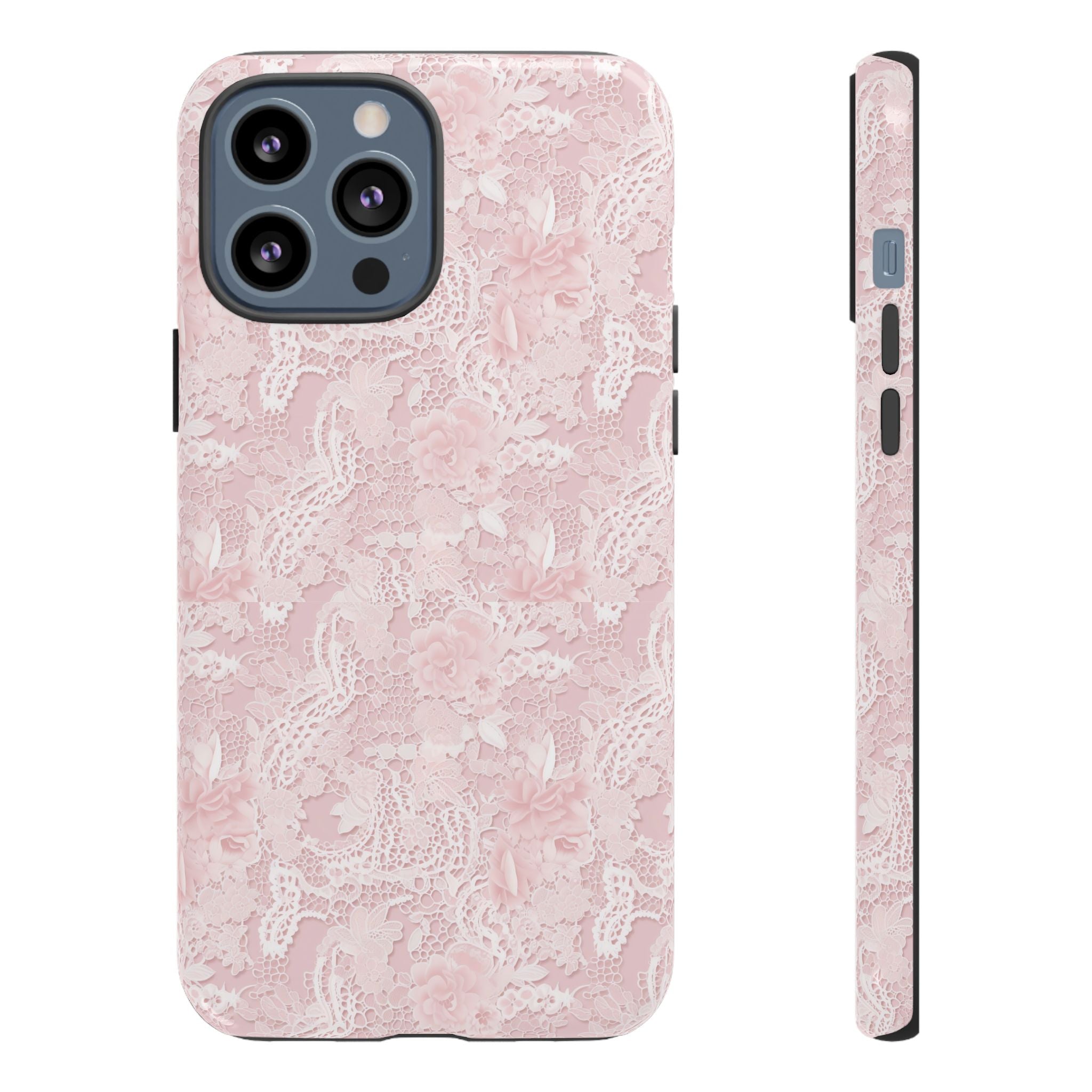 Customizable: Pink Floral Phone Case, Stylish Tough Cases, Unique Gift for Her, Cute Phone Accessories, Floral Tech Cover