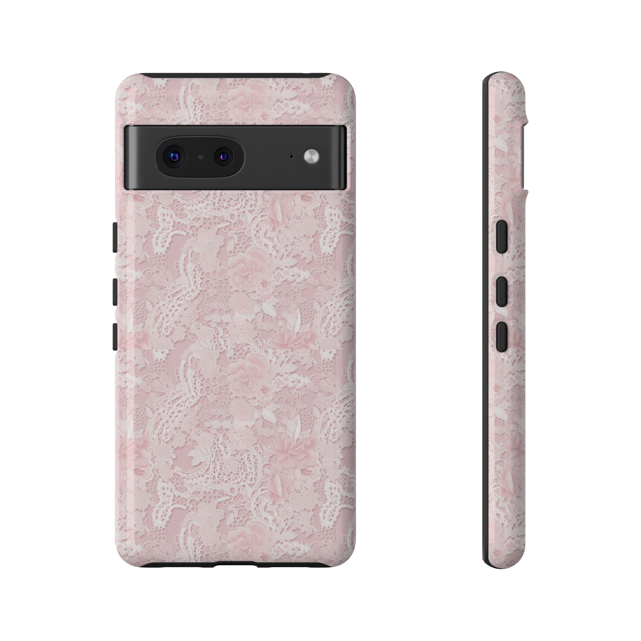 Customizable: Pink Floral Phone Case, Stylish Tough Cases, Unique Gift for Her, Cute Phone Accessories, Floral Tech Cover