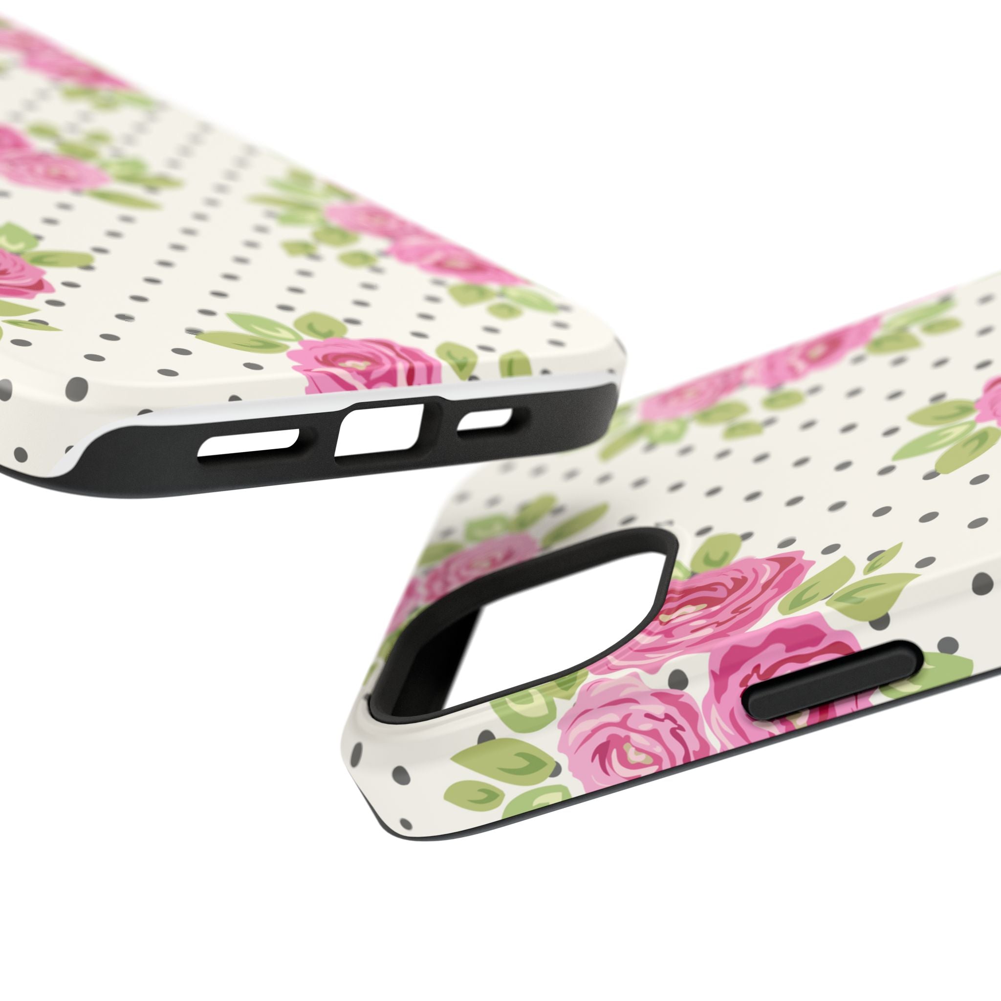 Customizable: Floral Polka Dot Phone Case