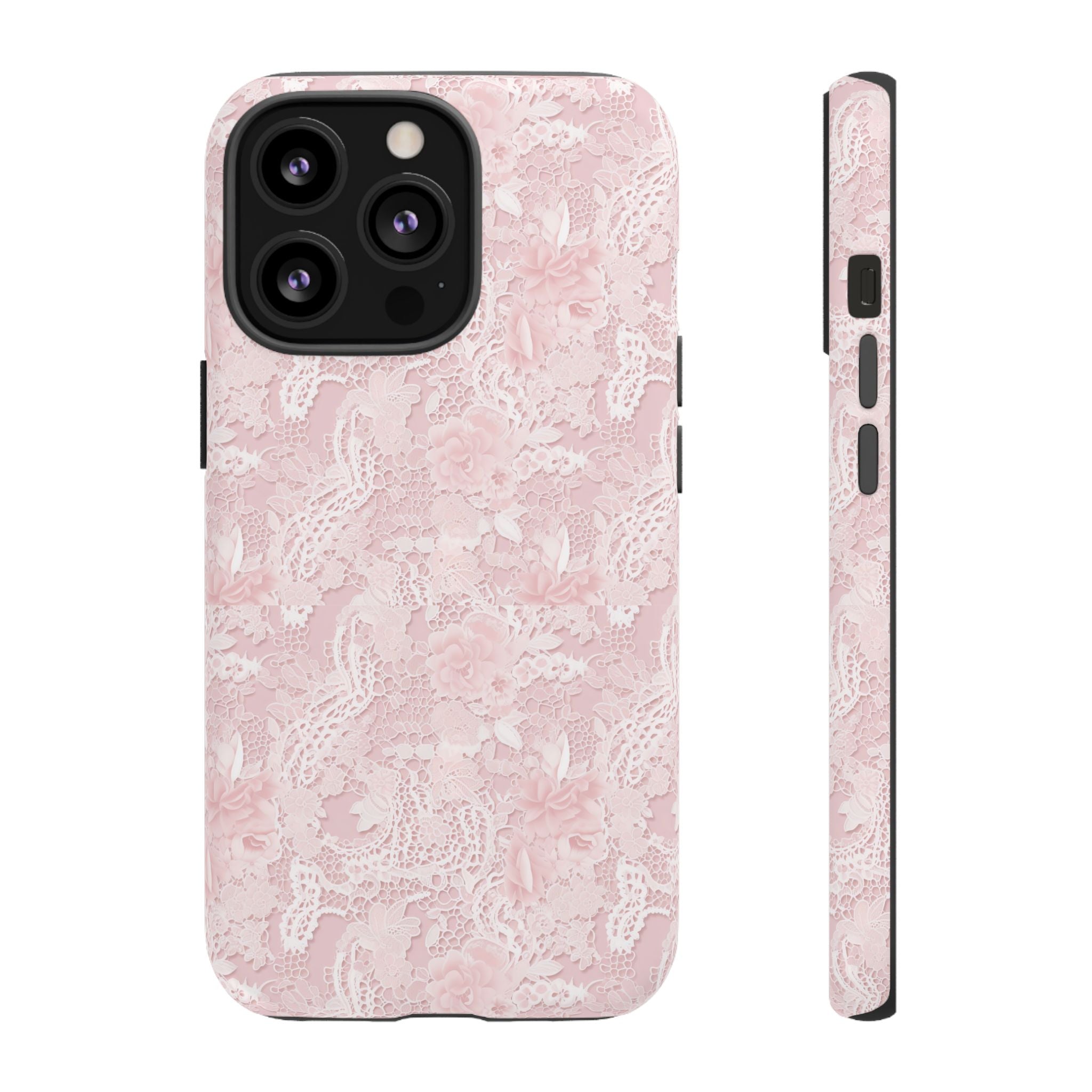Customizable: Pink Floral Phone Case, Stylish Tough Cases, Unique Gift for Her, Cute Phone Accessories, Floral Tech Cover