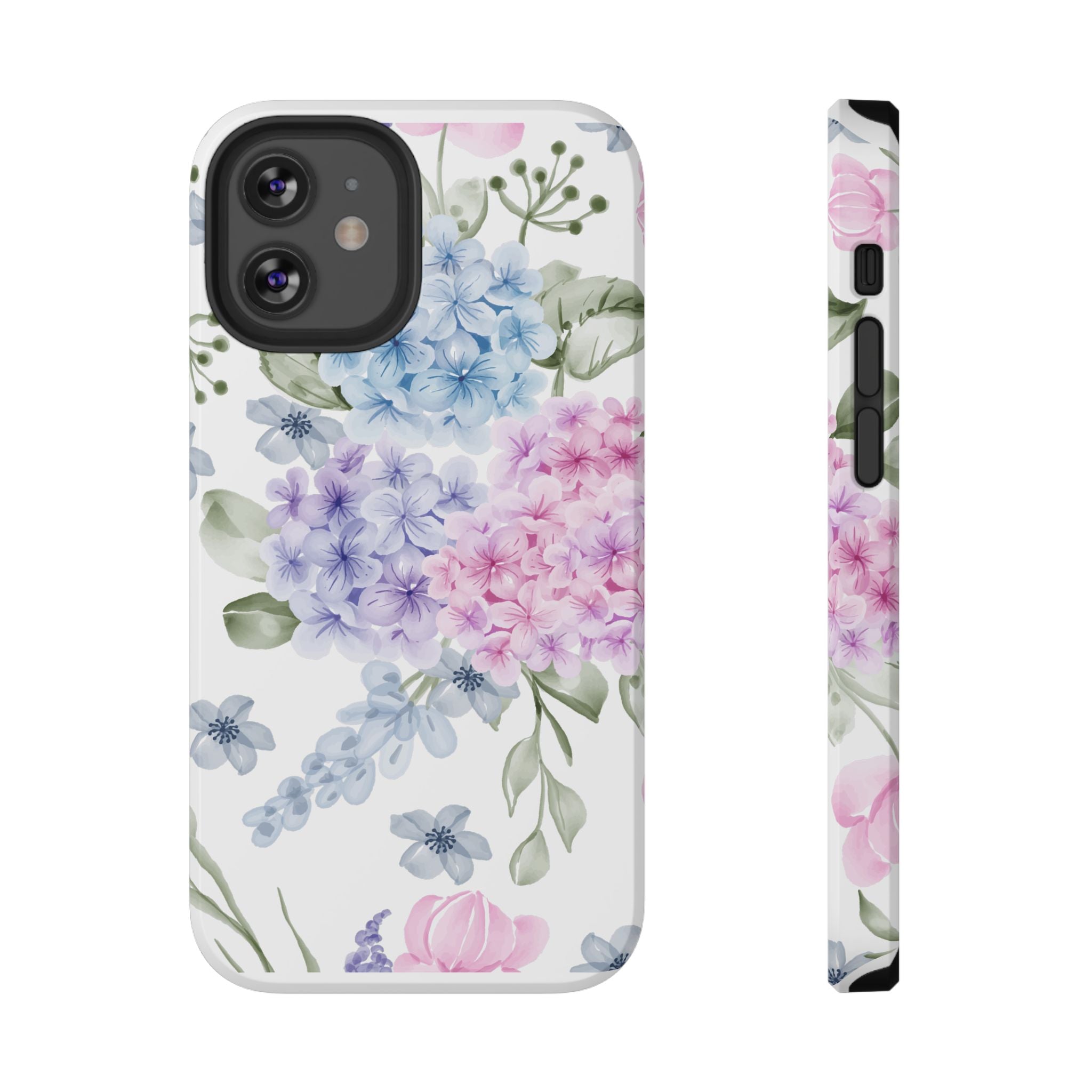 Customizable: Floral Hydrangea Impact-Resistant Phone Case