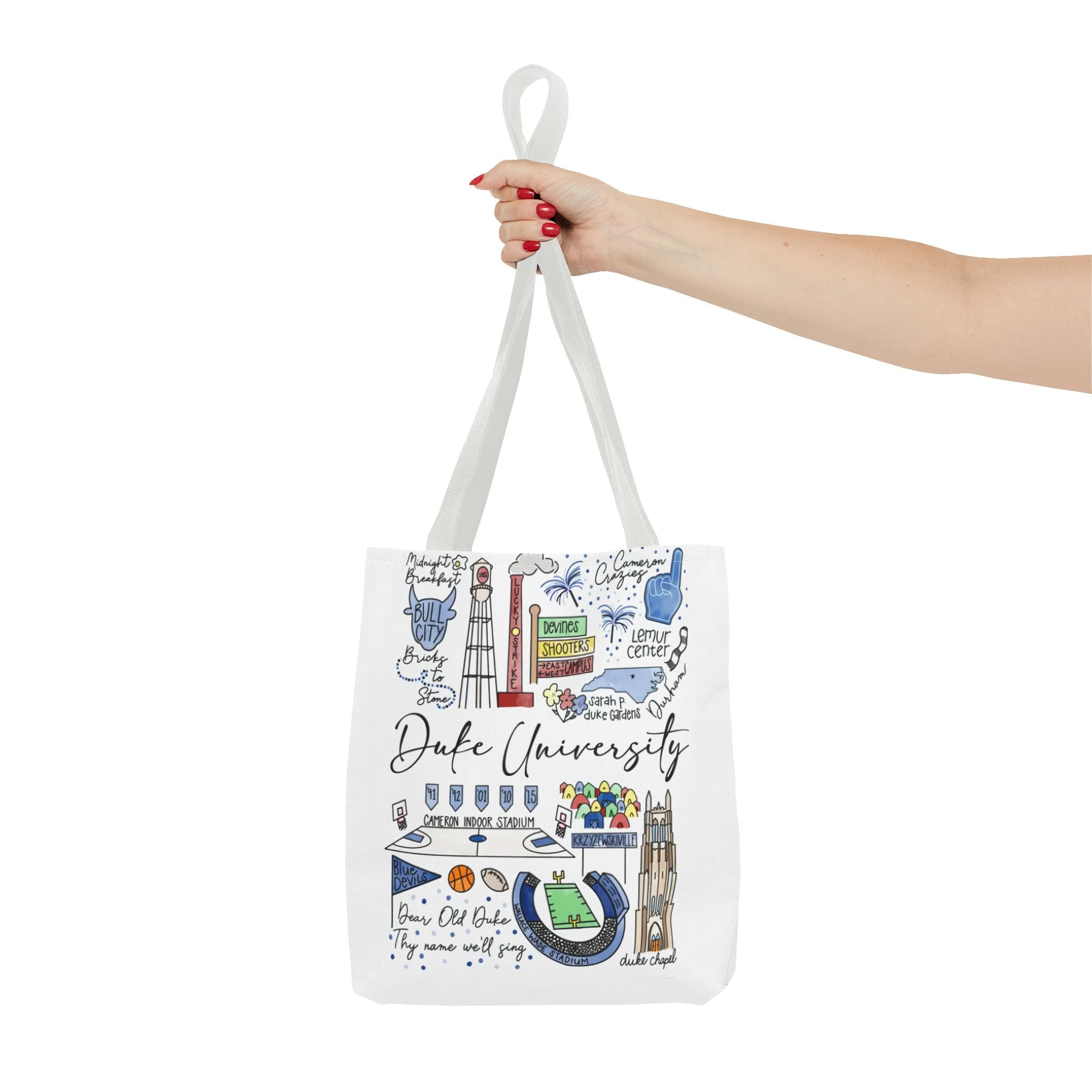 Duke University Tote Bag, College Spirit Bag, Campus Life Accessory, School Pride Gift, Eco-Friendly Shopping Bag