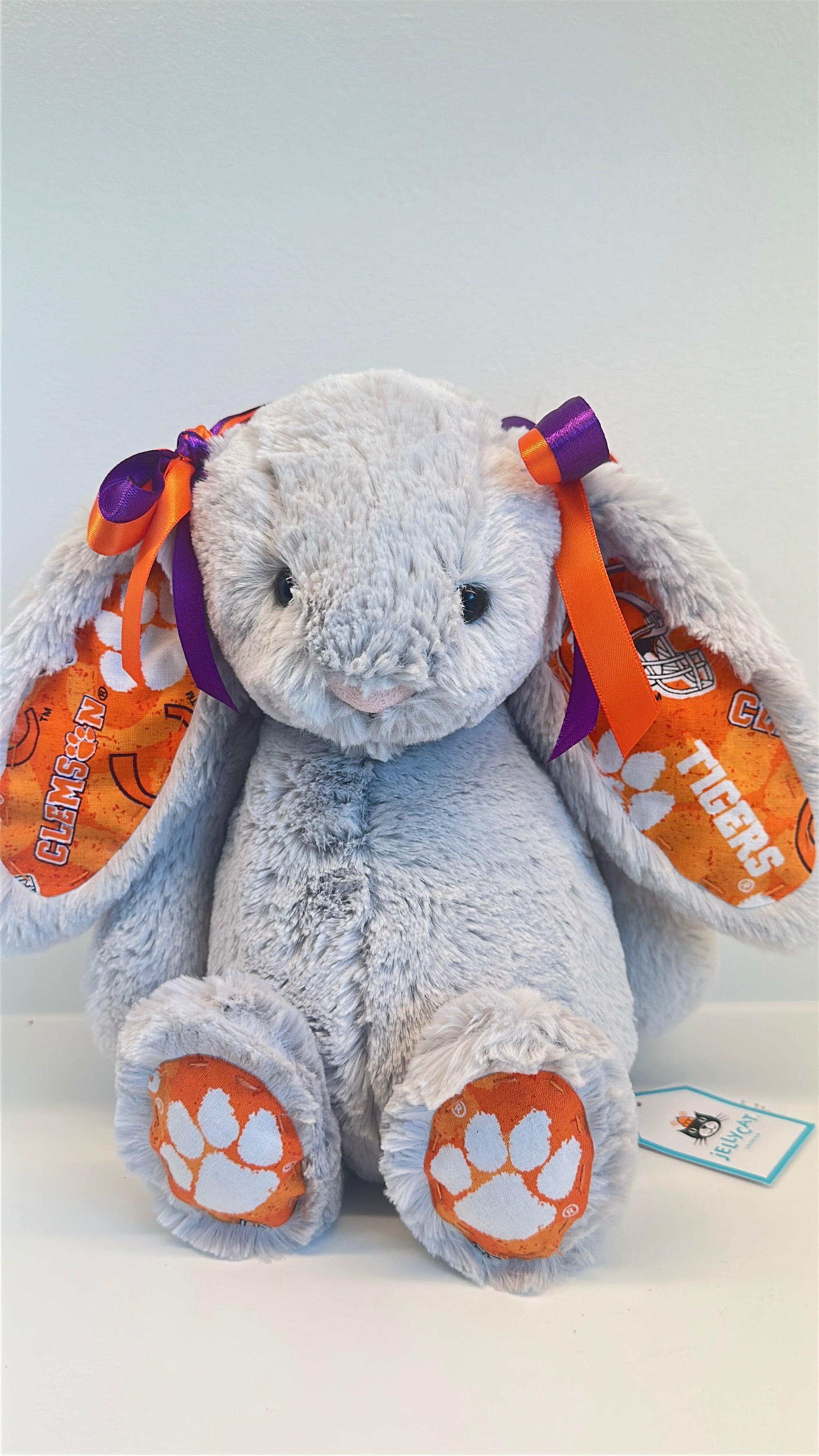 Clemson University Custom College Jellycat Bashful Bunny