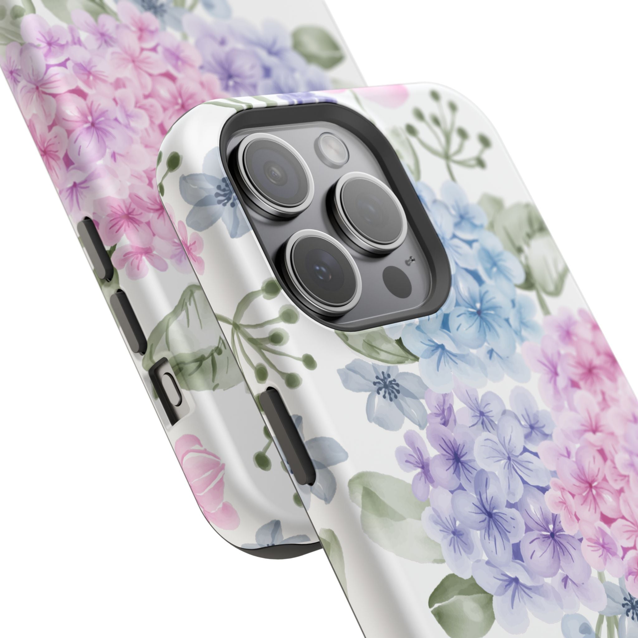 Customizable: Floral Hydrangea Impact-Resistant Phone Case