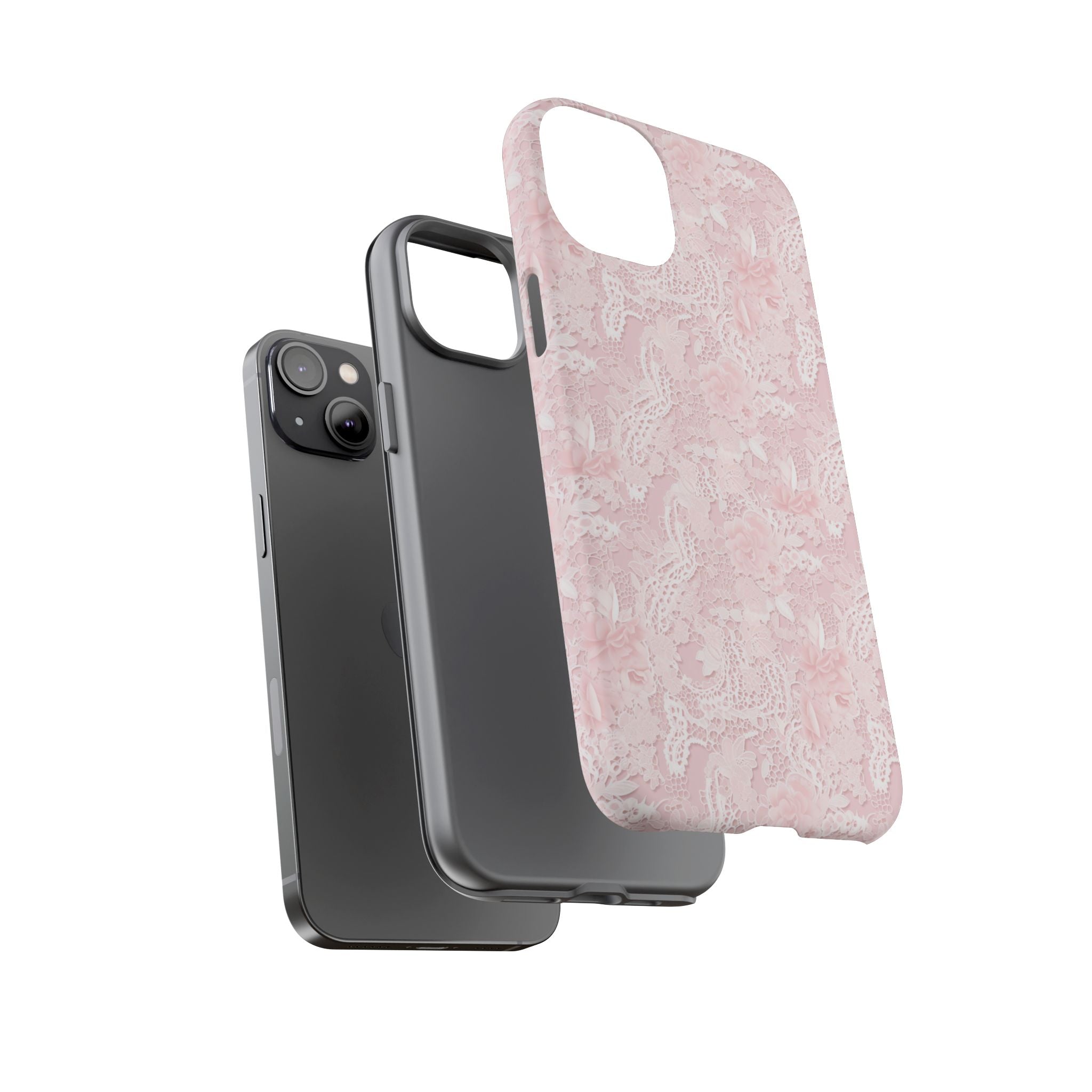 Customizable: Pink Floral Phone Case, Stylish Tough Cases, Unique Gift for Her, Cute Phone Accessories, Floral Tech Cover
