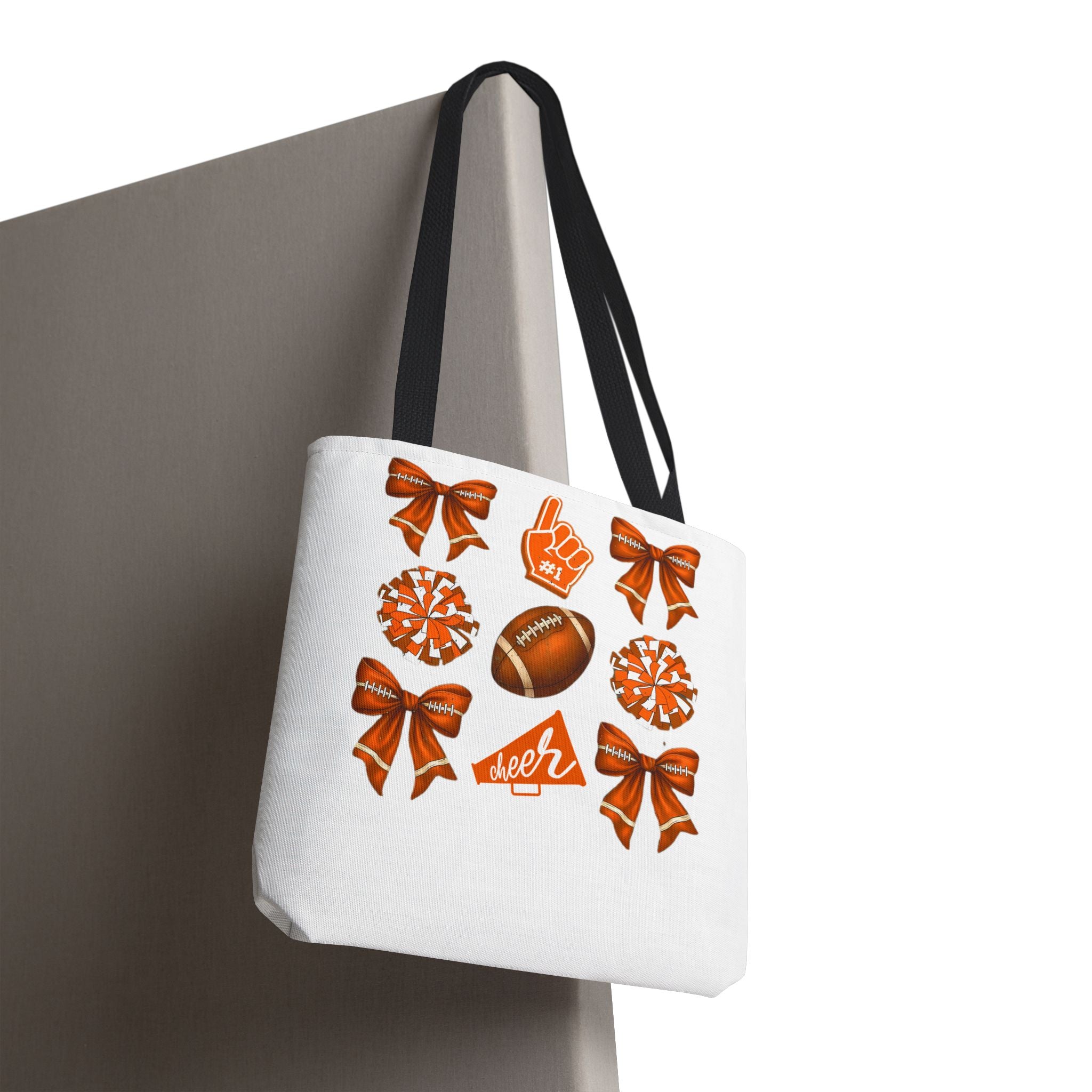 Orange Themed Game Day Tote Bag - College Commitment & Graduation Gift - School Pride Design