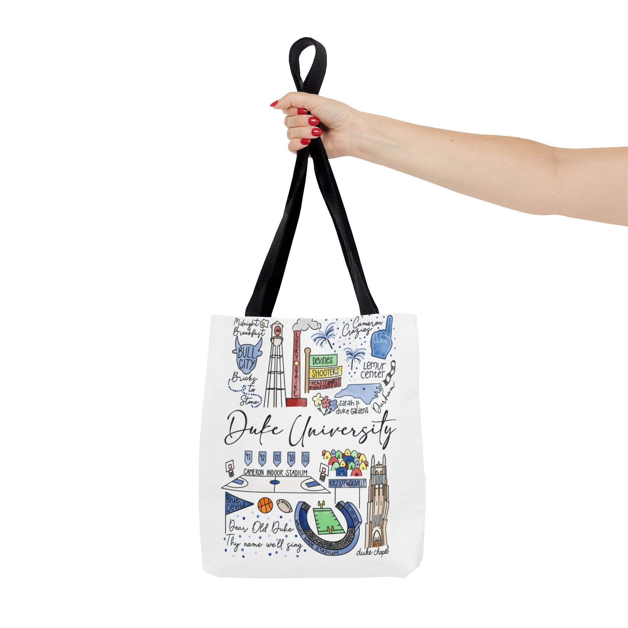 Duke University Tote Bag, College Spirit Bag, Campus Life Accessory, School Pride Gift, Eco-Friendly Shopping Bag