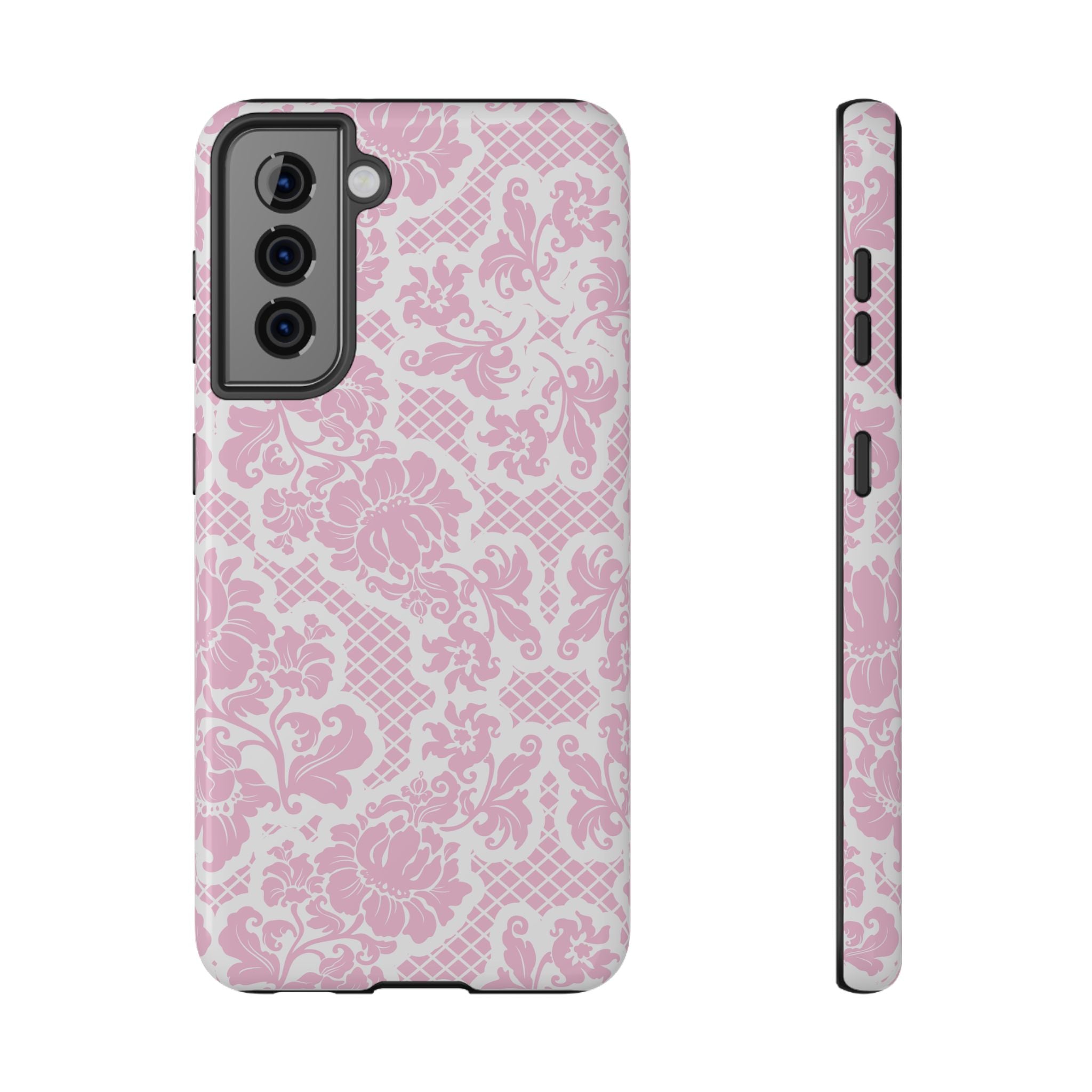 Customizable: Pink Lace Inspired Elegantly Chic Impact-Resistant Case