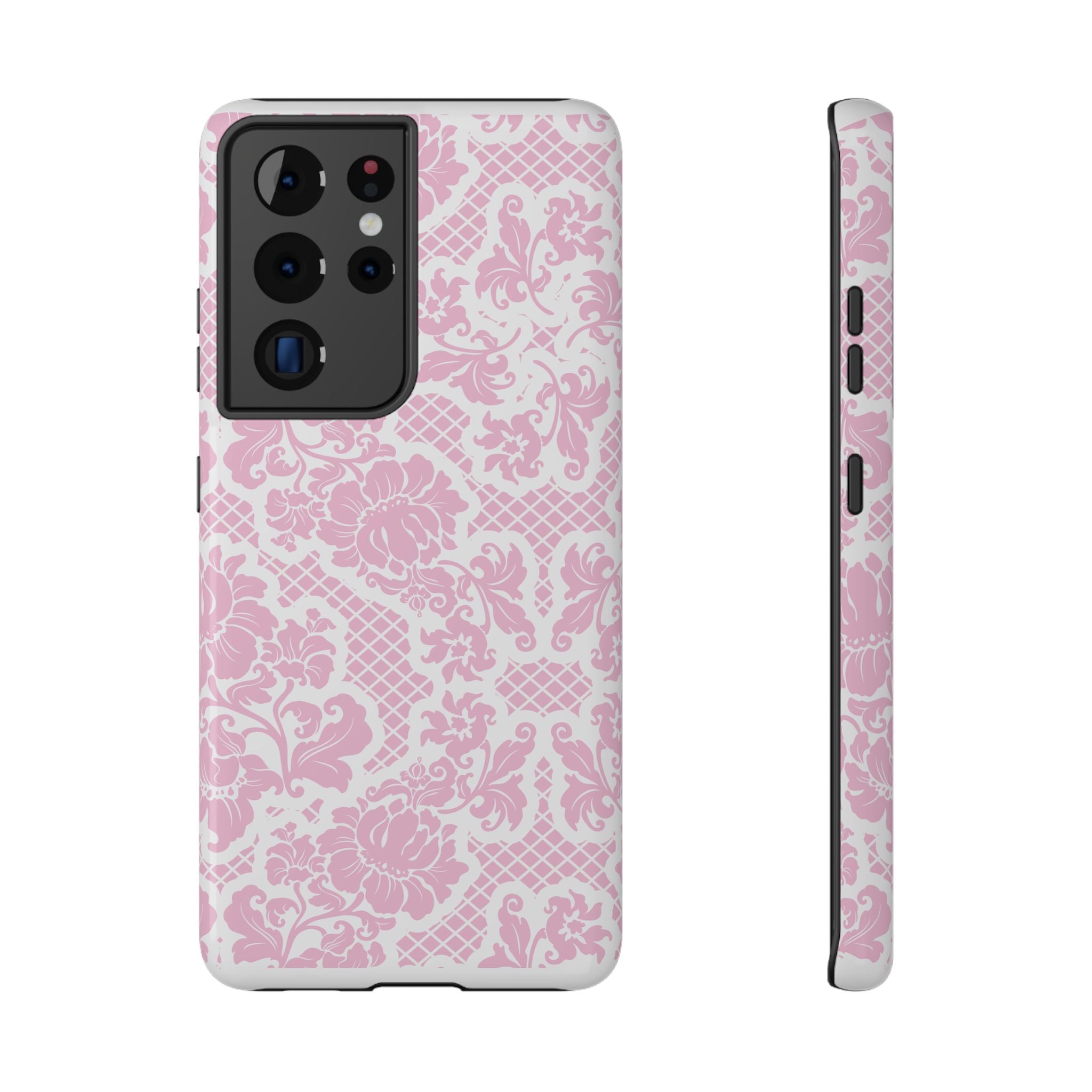 Customizable: Pink Lace Inspired Elegantly Chic Impact-Resistant Case