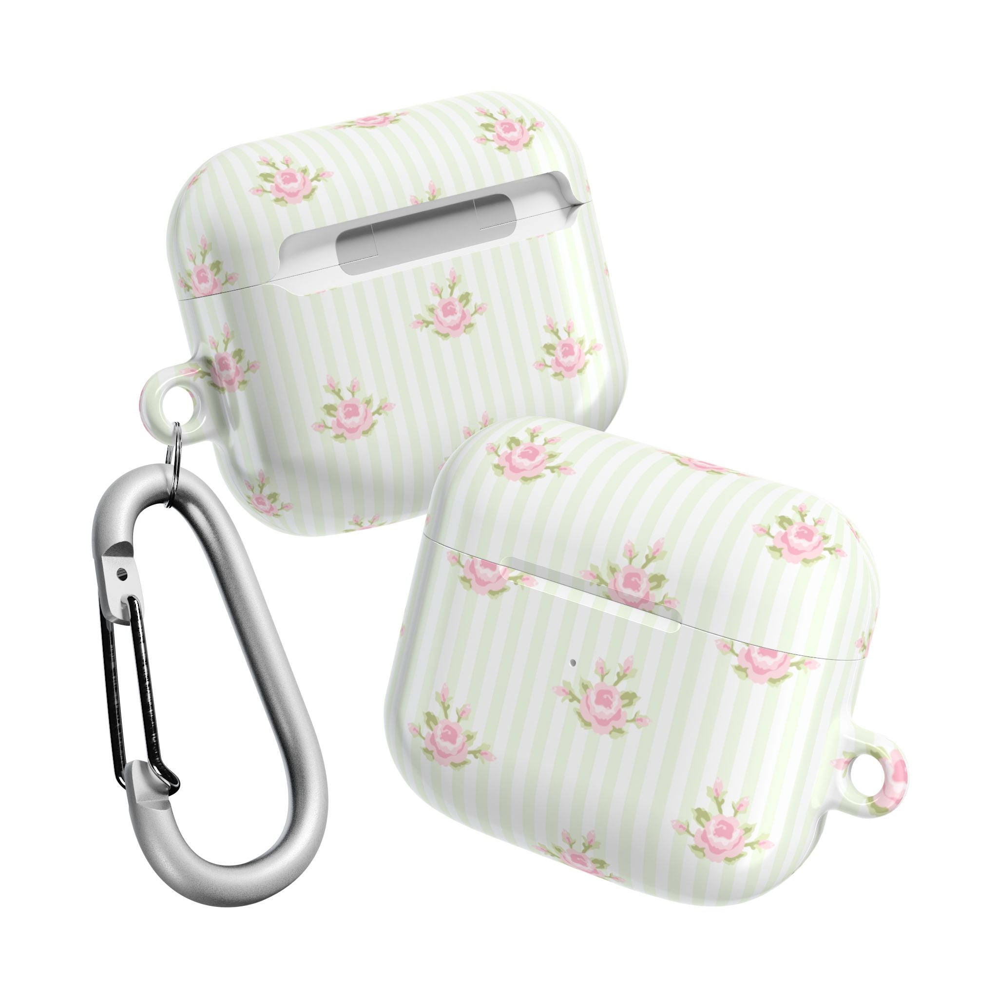 Floral AirPod Cases | Cute Tech Accessory, Gift for Her, Floral Pattern, Spring Vibes, Rose Design, Trendy Earbud Case