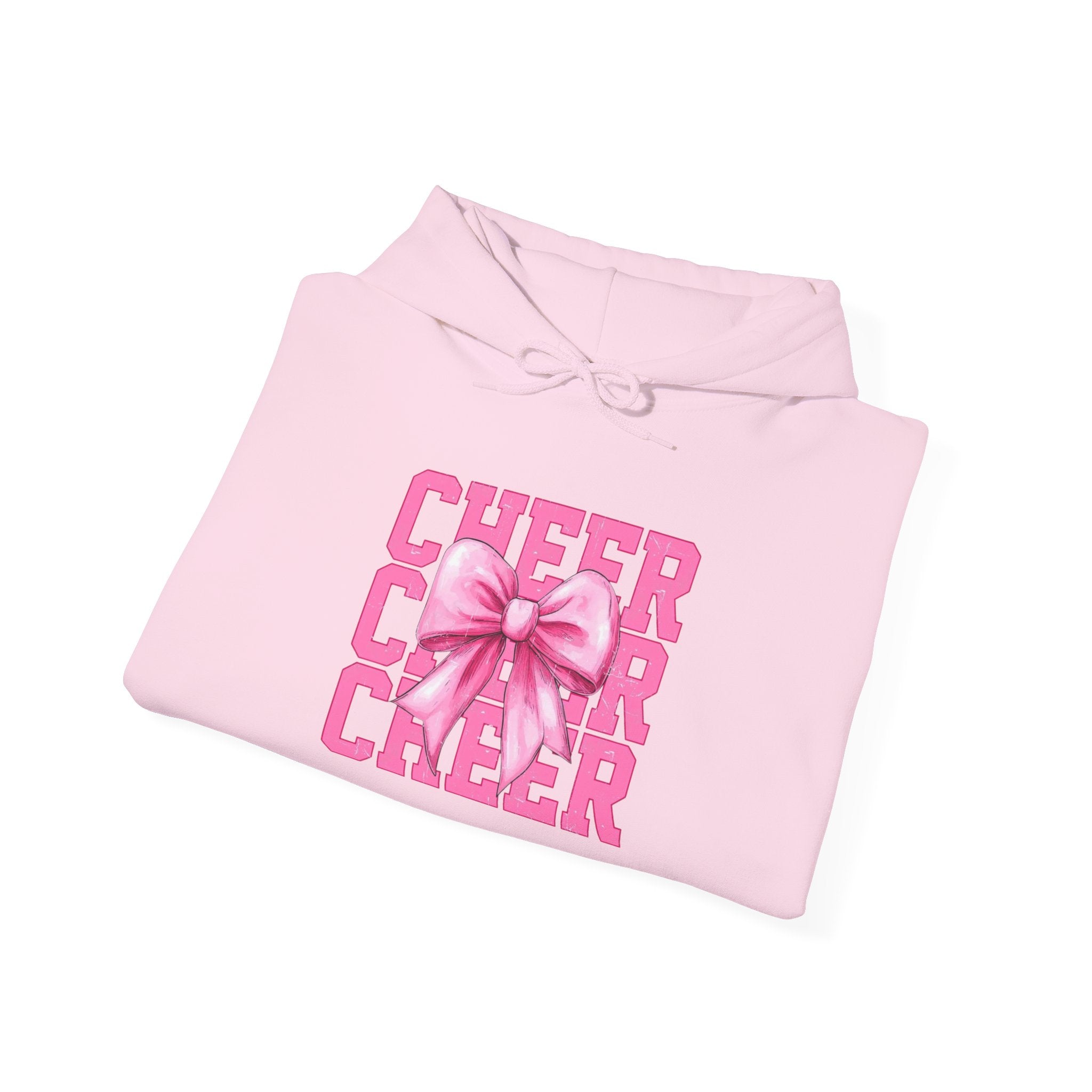 Cheerful Bow Hoodie - Perfect for Cheerleaders, Team Spirit, Dance, Everyday Wear, Gift for Coaches, Cheer Events