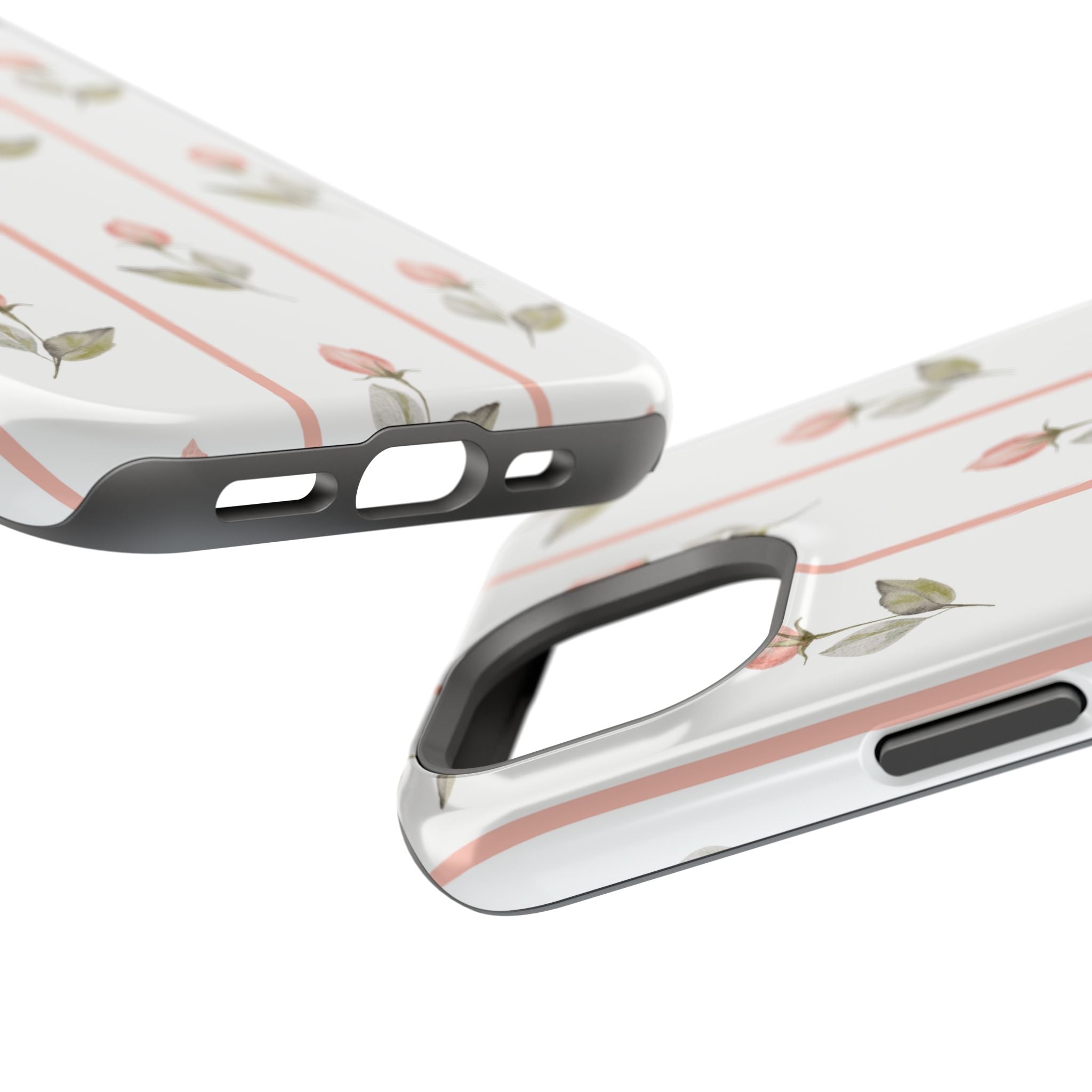 Customizable: Floral Impact-Resistant Phone Case, Chic Phone Cover