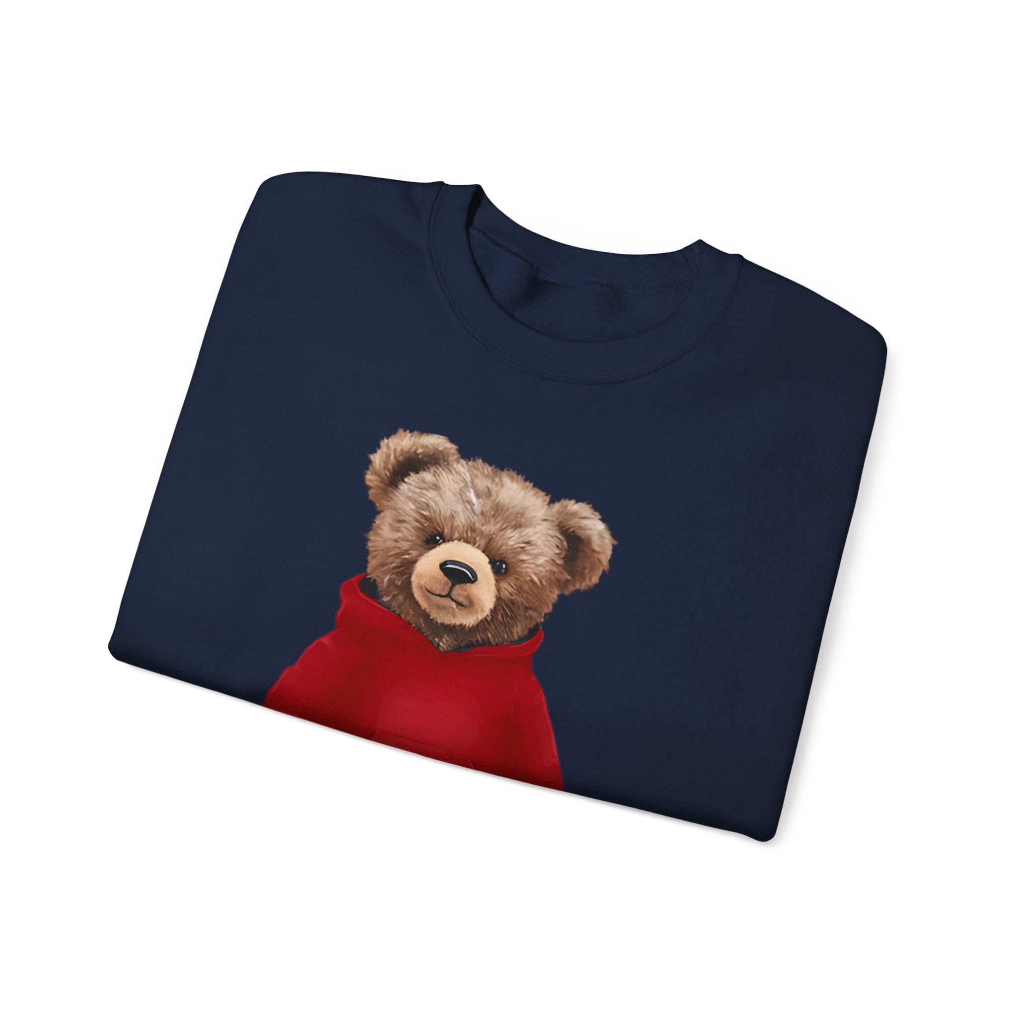 CUSTOMIZABLE: Cozy Bear Red Hoodie Sweatshirt Crewneck
