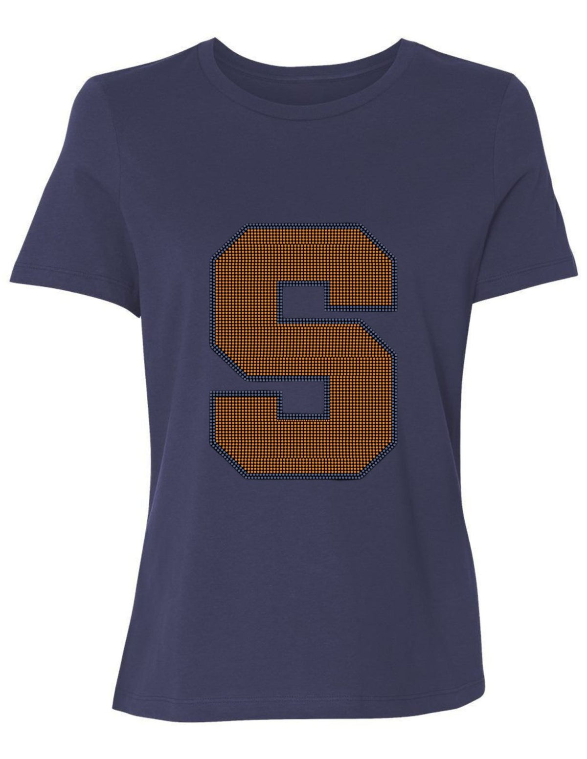 Syracuse University Block S Navy Crewneck Short Sleeve T-Shirt