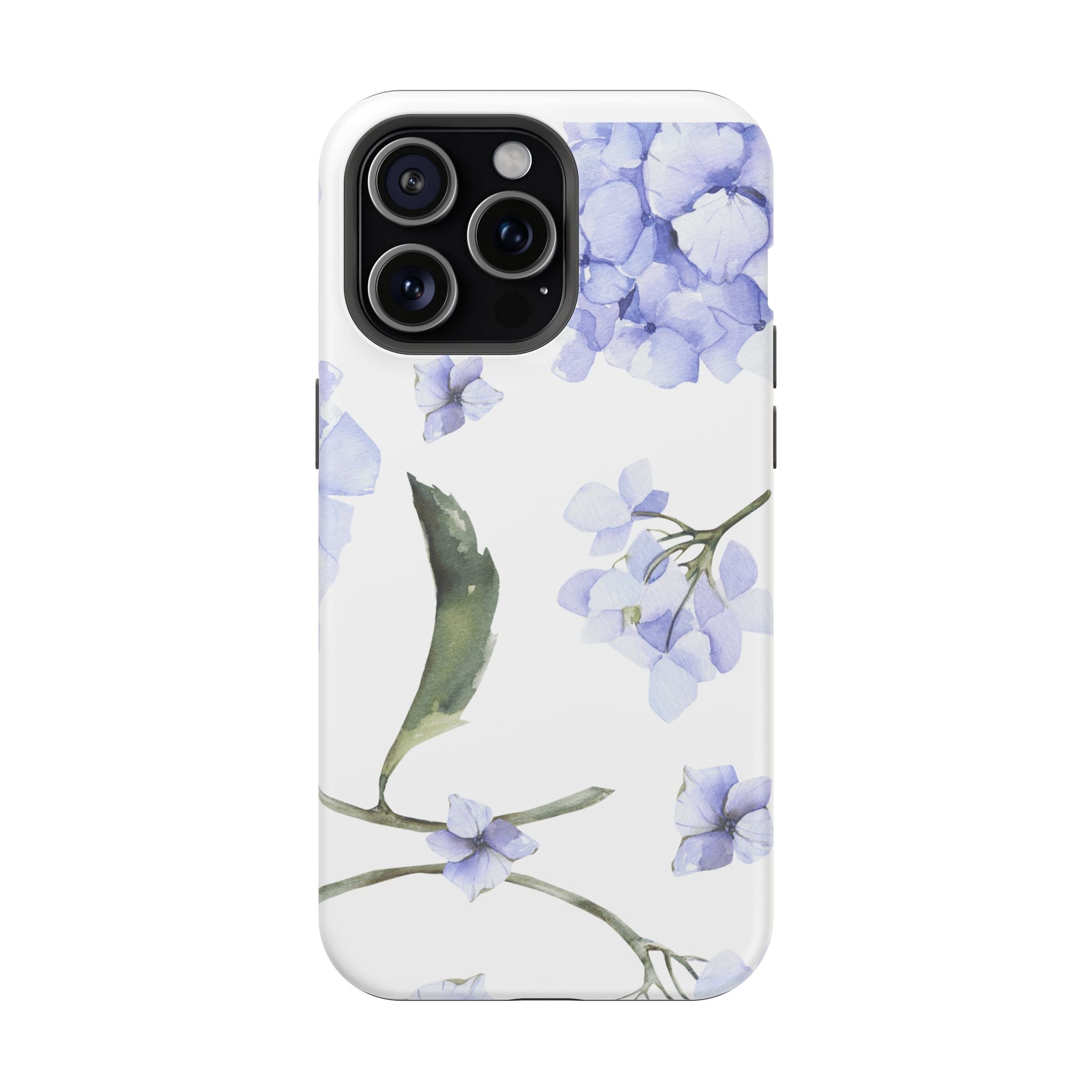 Customizable: Floral Purple Hydrangea Impact-Resistant Phone Case