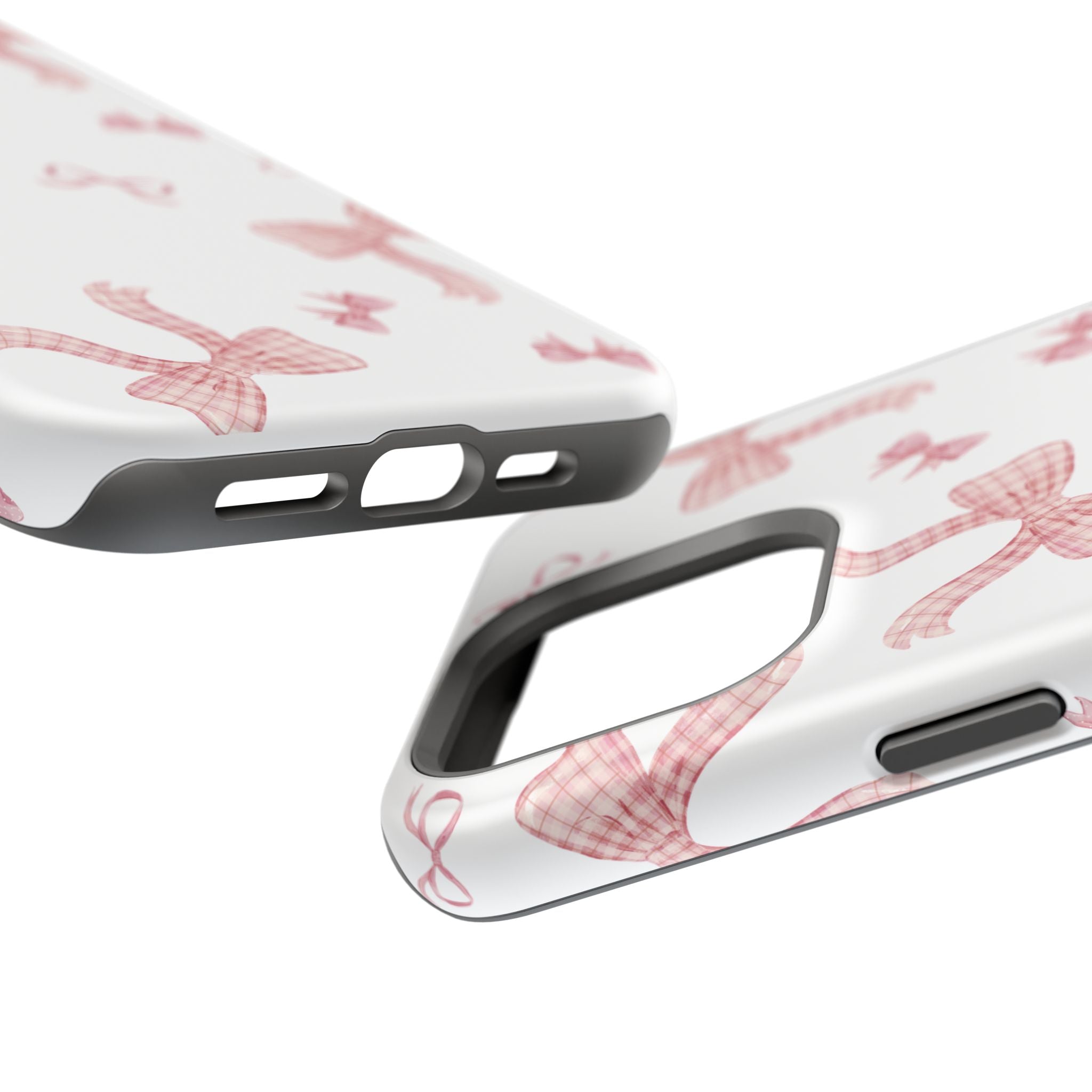 Customizable: Gingham Chic Bow Pattern Phone Case