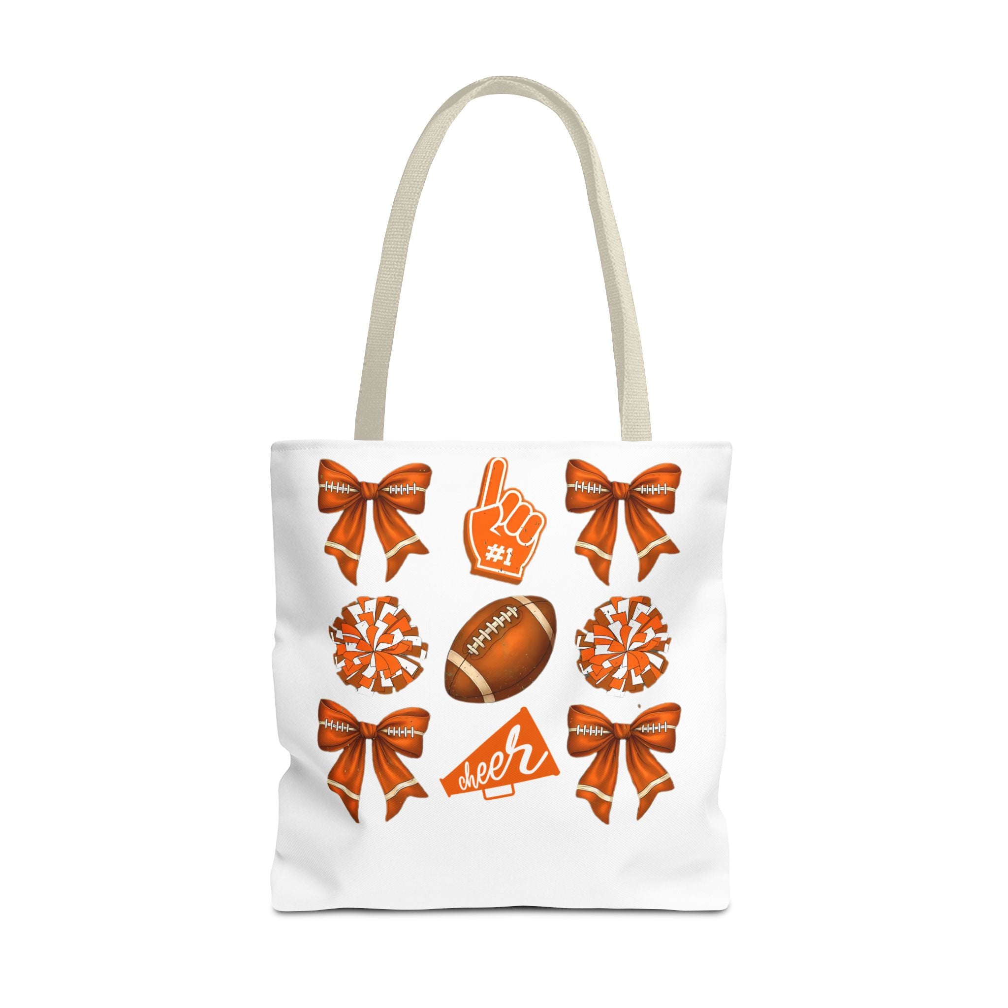 Orange Themed Game Day Tote Bag - College Commitment & Graduation Gift - School Pride Design