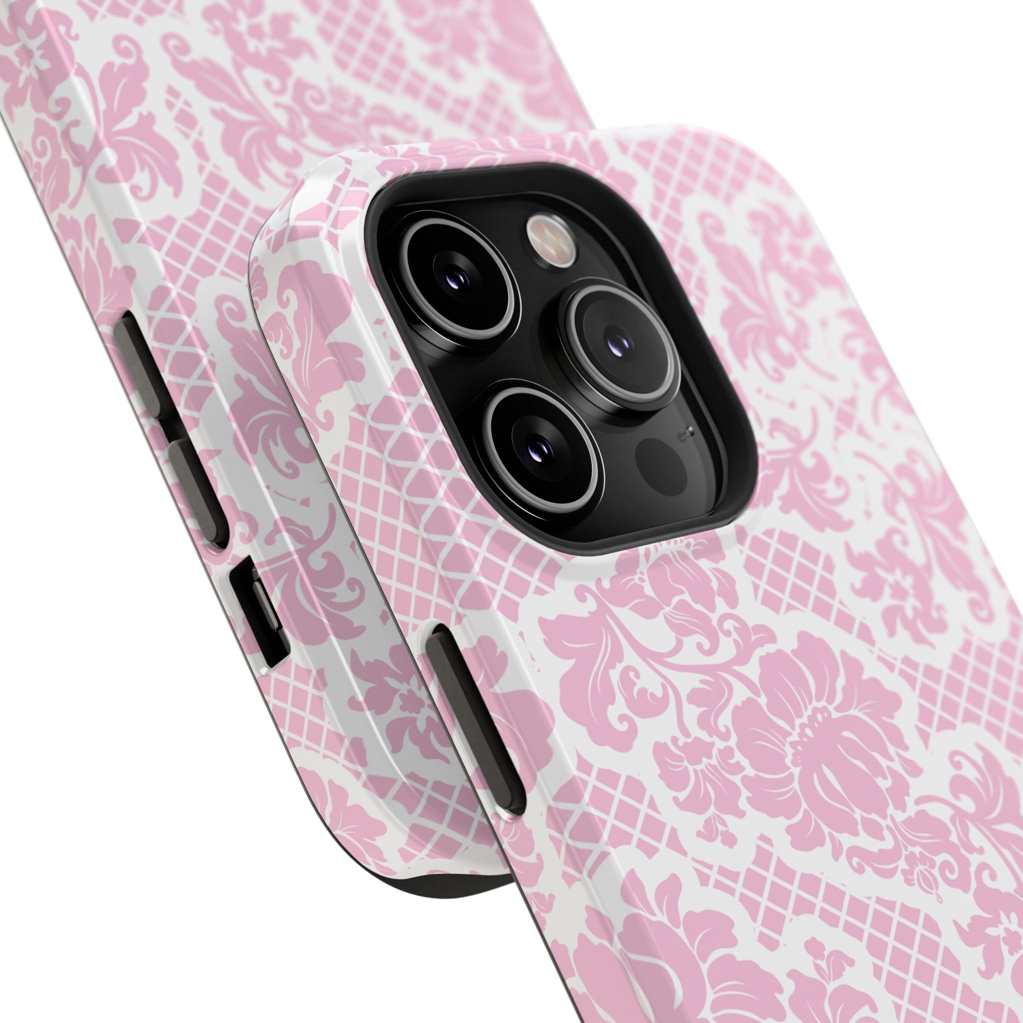 Customizable: Pink Lace Inspired Elegantly Chic Impact-Resistant Case