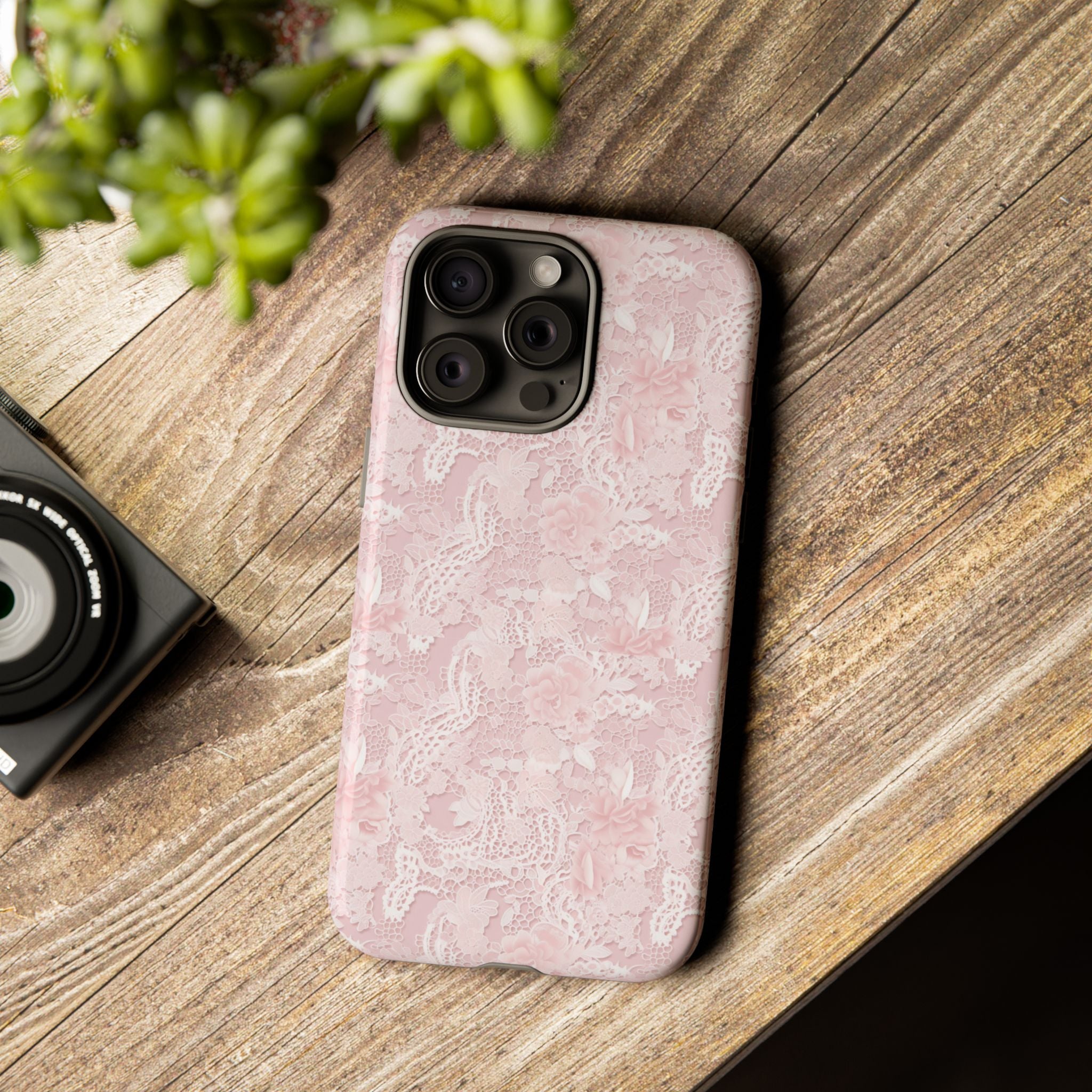 Customizable: Pink Floral Phone Case, Stylish Tough Cases, Unique Gift for Her, Cute Phone Accessories, Floral Tech Cover
