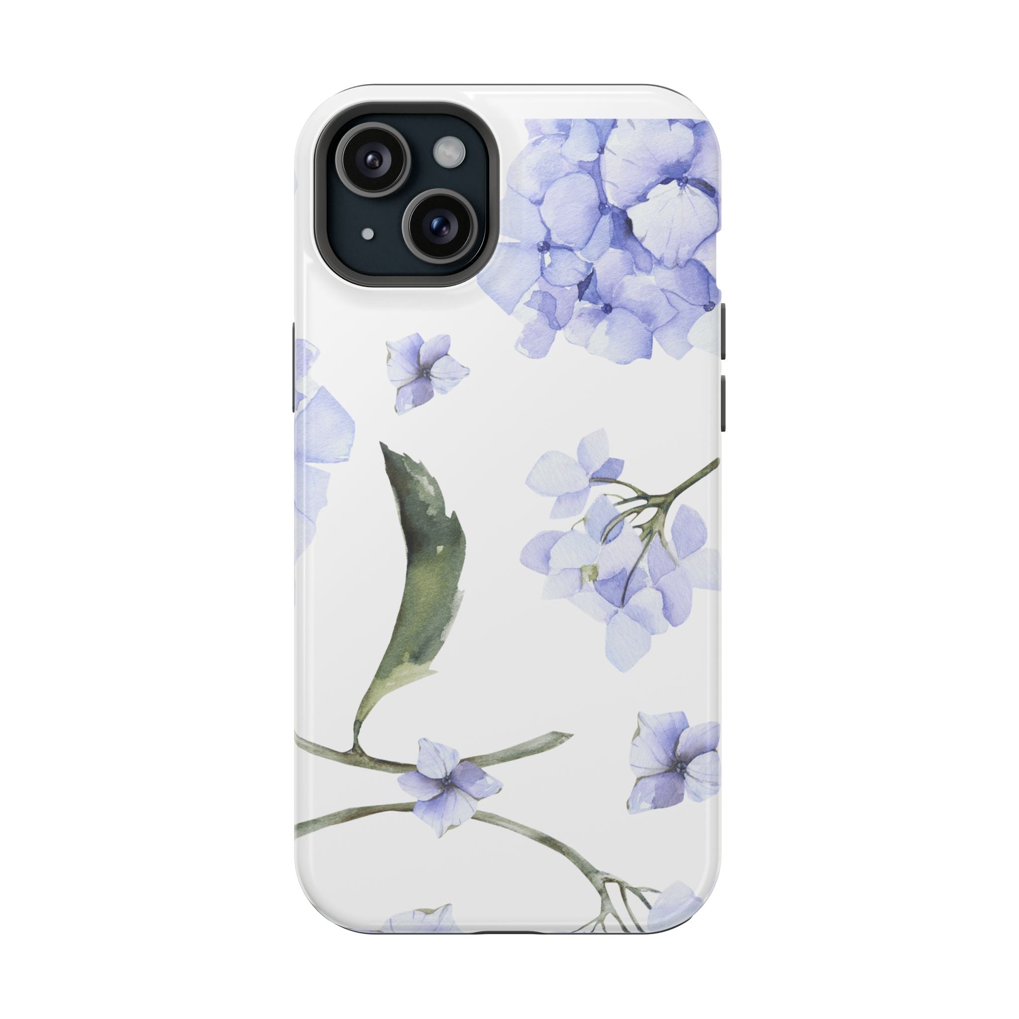 Customizable: Floral Purple Hydrangea Impact-Resistant Phone Case