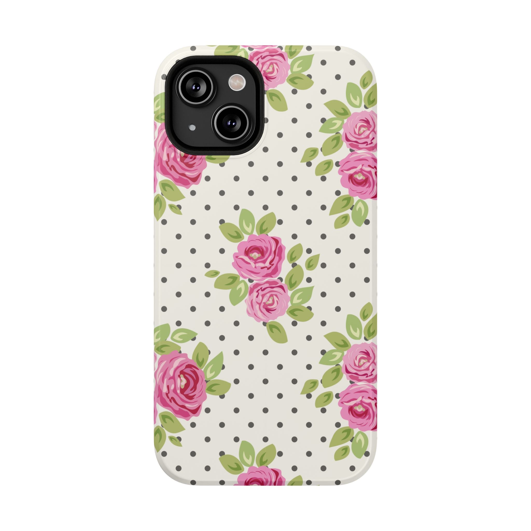 Customizable: Floral Polka Dot Phone Case