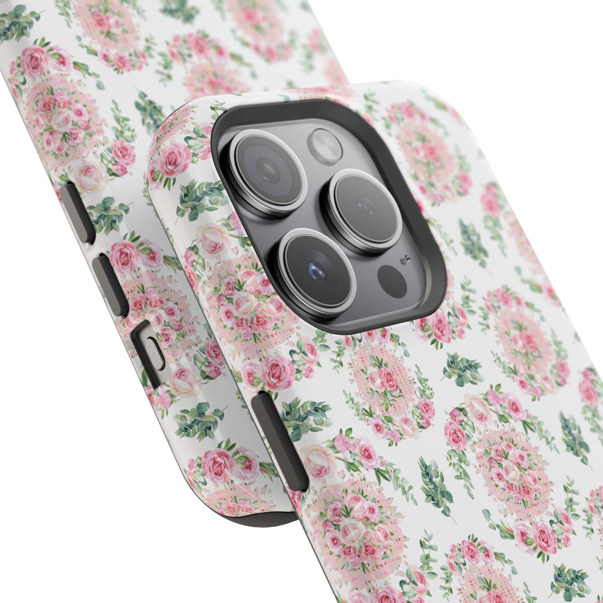 Customizable: Floral Impact-Resistant Phone Case