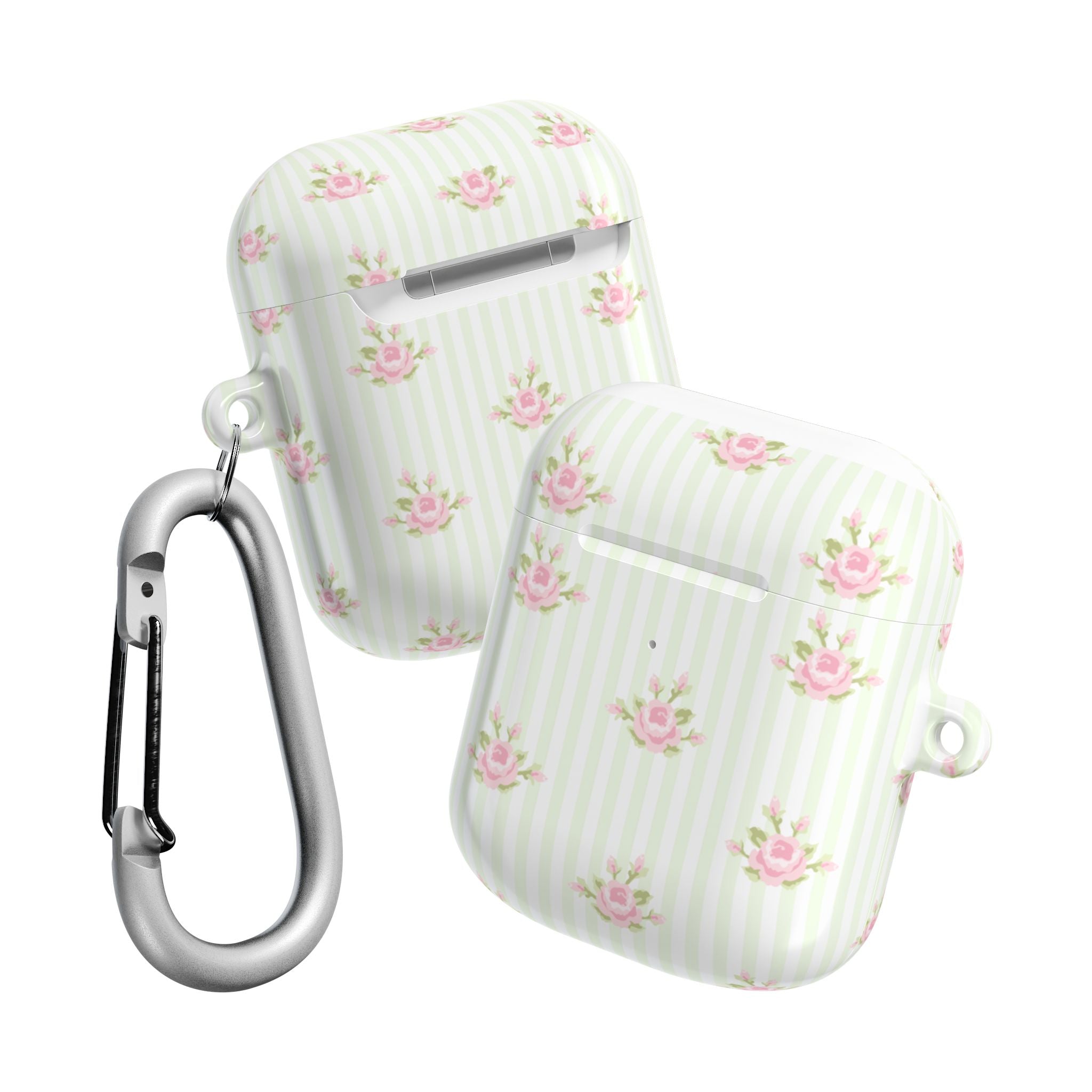 Floral AirPod Cases | Cute Tech Accessory, Gift for Her, Floral Pattern, Spring Vibes, Rose Design, Trendy Earbud Case
