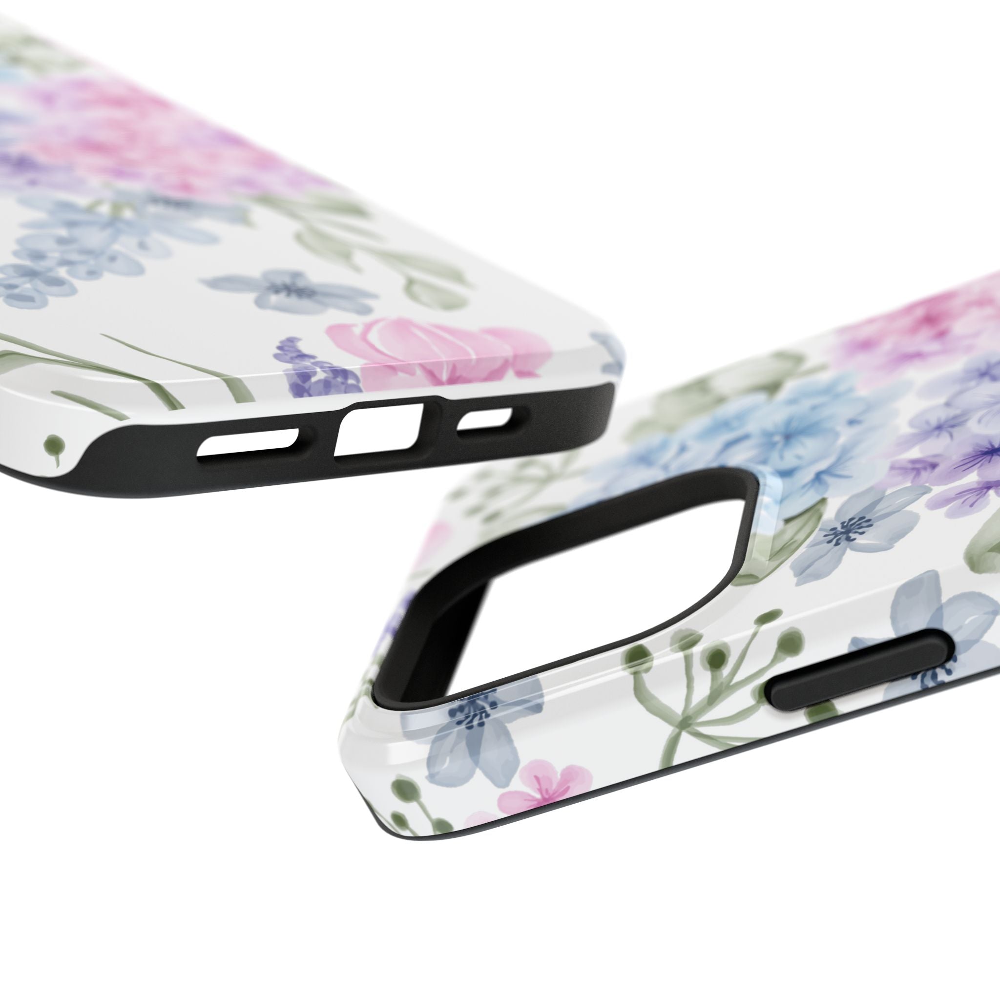 Customizable: Floral Hydrangea Impact-Resistant Phone Case