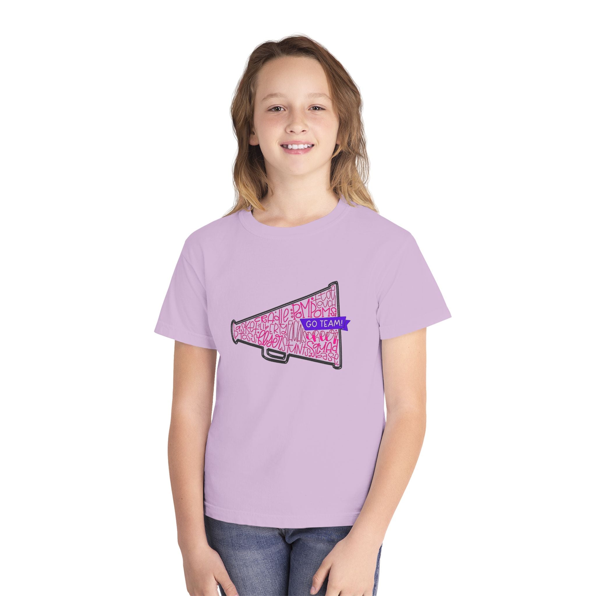 Customizable Cheerleader Megaphone Youth Tee
