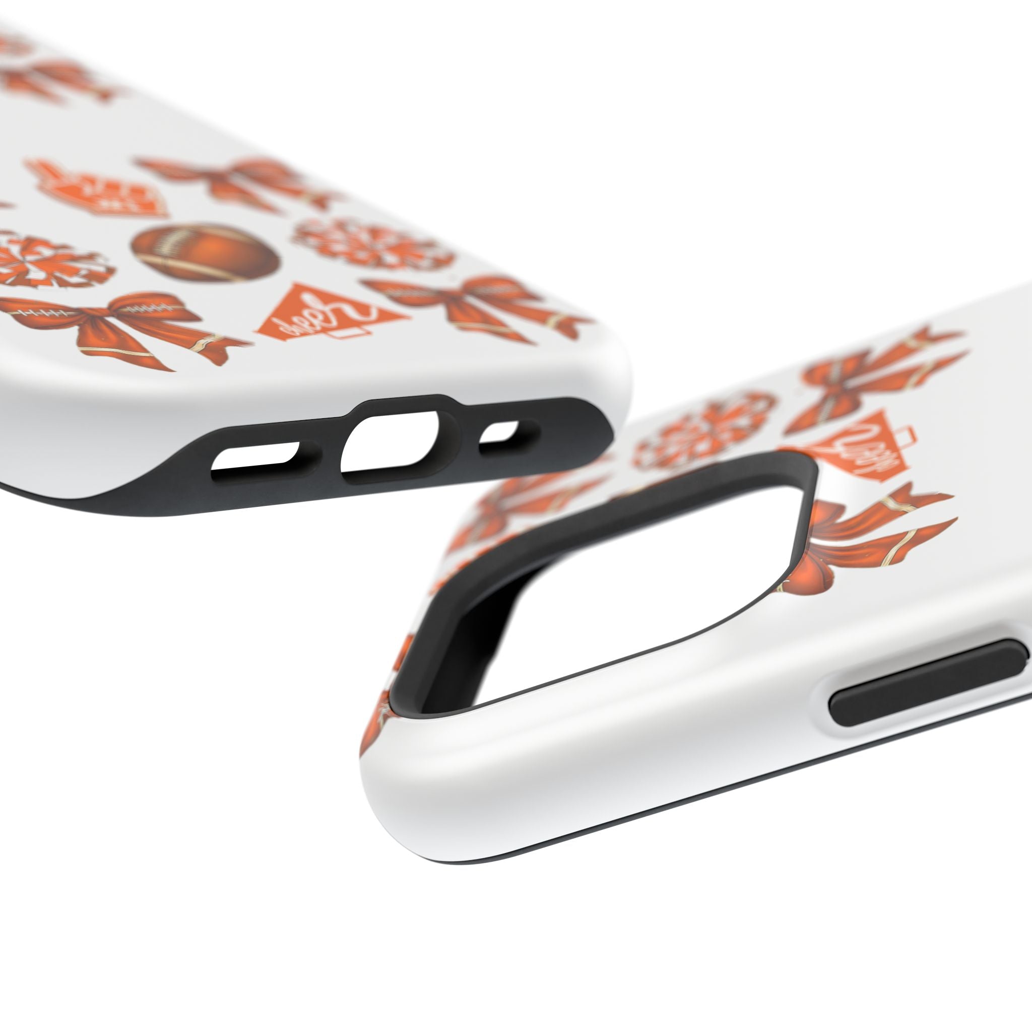 Customizable Orange-Themed Football Team Spirit Phone Case - Cheerful Accessories for Game Day, Unique Design for Fans, Sports Gift, Fall Celebrations, Team Pride