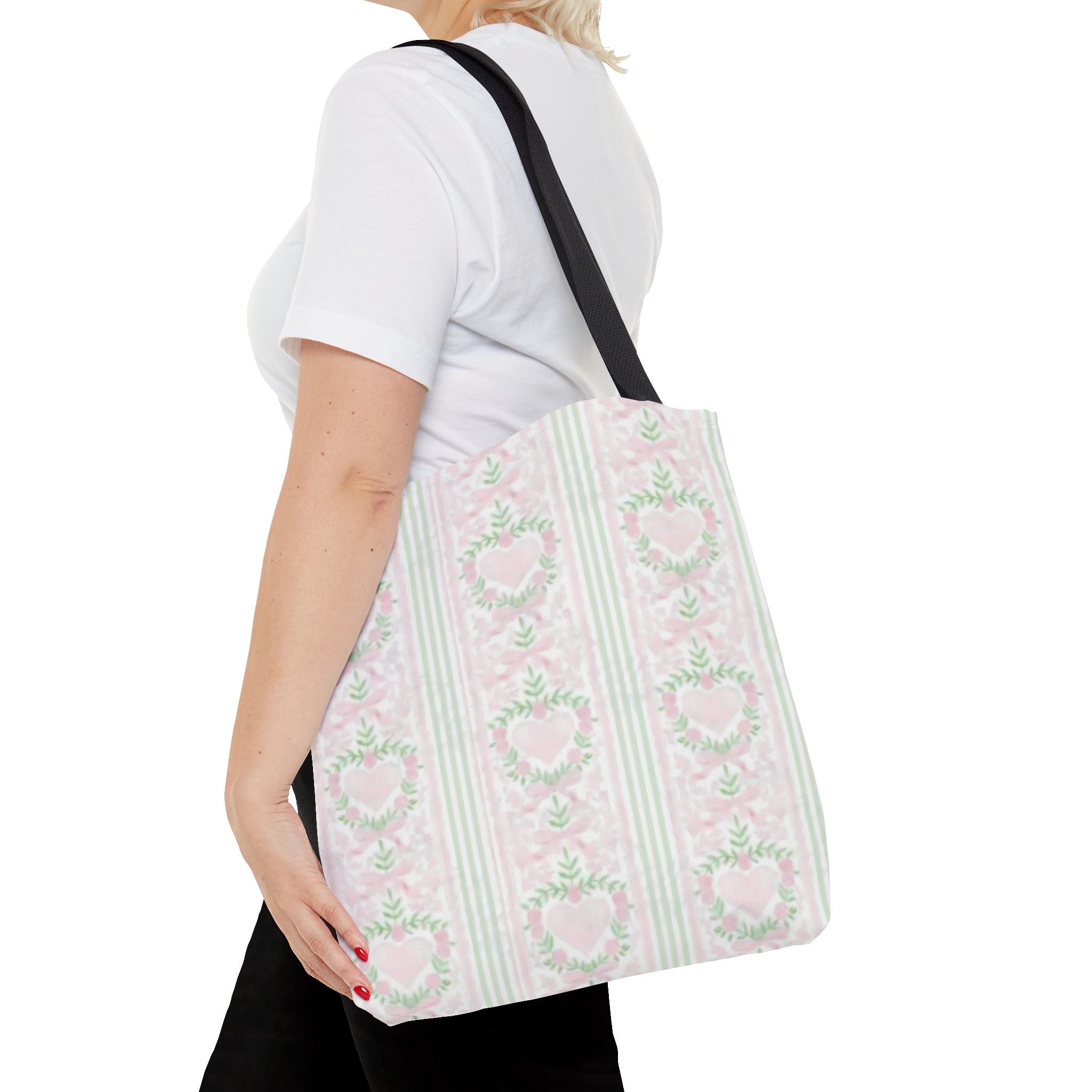 Romantic Floral Tote Bag,  Perfect for Shopping, Gifts, School, and Wedding