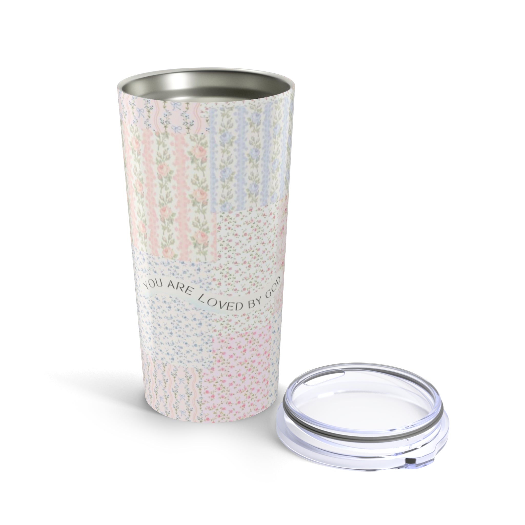 Floral Insulated Tumbler, You Are Loved by God, Inspirational Travel Mug, Motivation Gift, Perfect for Everyday Use