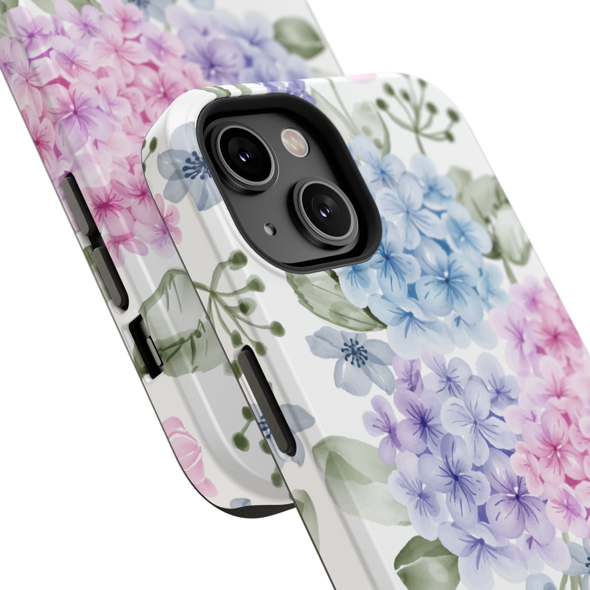 Customizable: Floral Hydrangea Impact-Resistant Phone Case